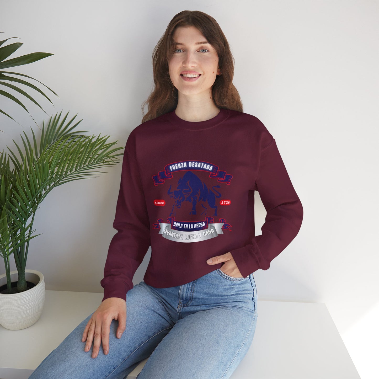 Unisex Heavy Blend™ Crewneck Sweatshirt_ N3+ Series UHBCSS PT2WW038_ Limited Edition Pure Luxury By WesternWaves: