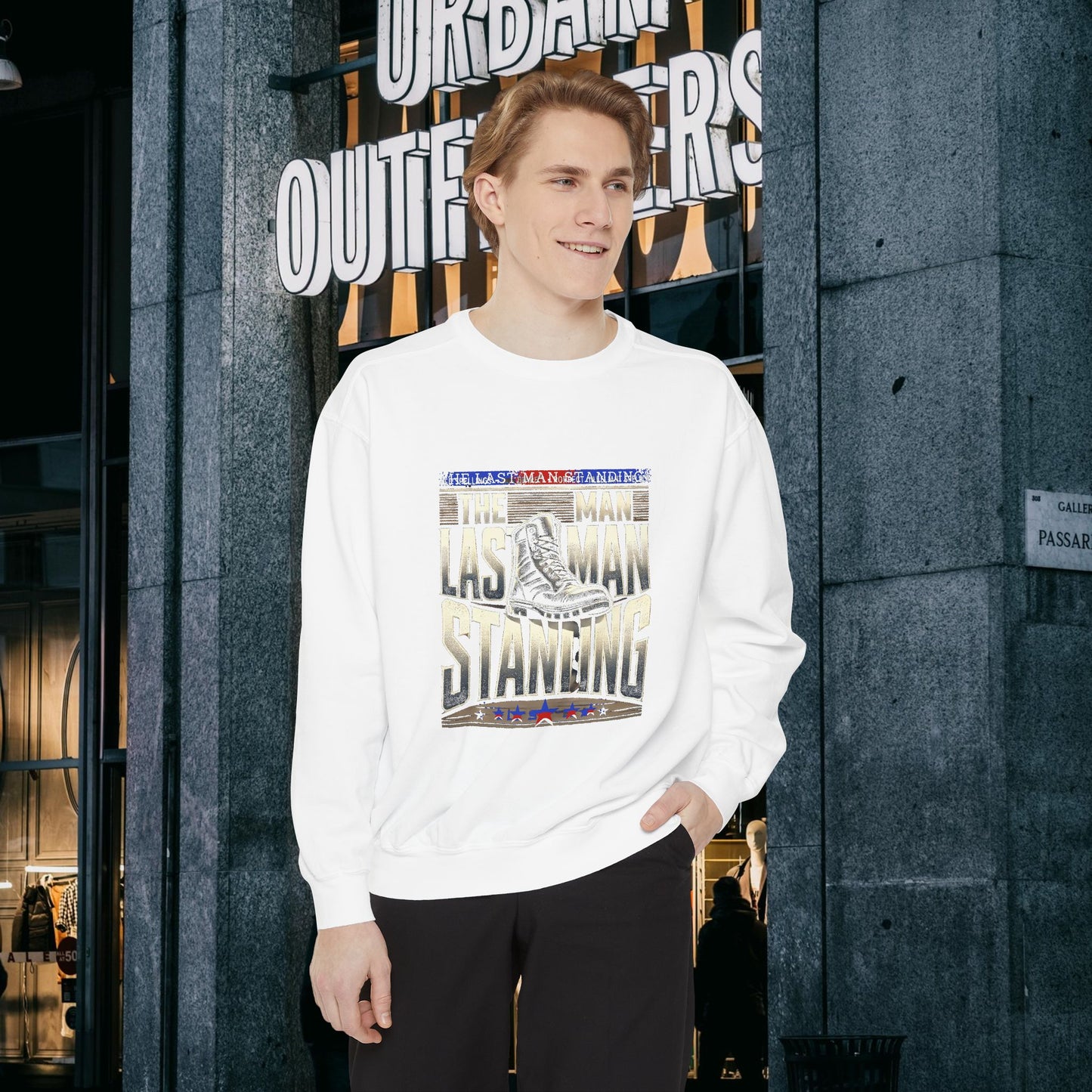 Unisex Garment-Dyed Sweatshirt _ N3+ Series GDSS PT2WW001_ Limited Edition of Both Fashion & Comfortby WesternWaves: