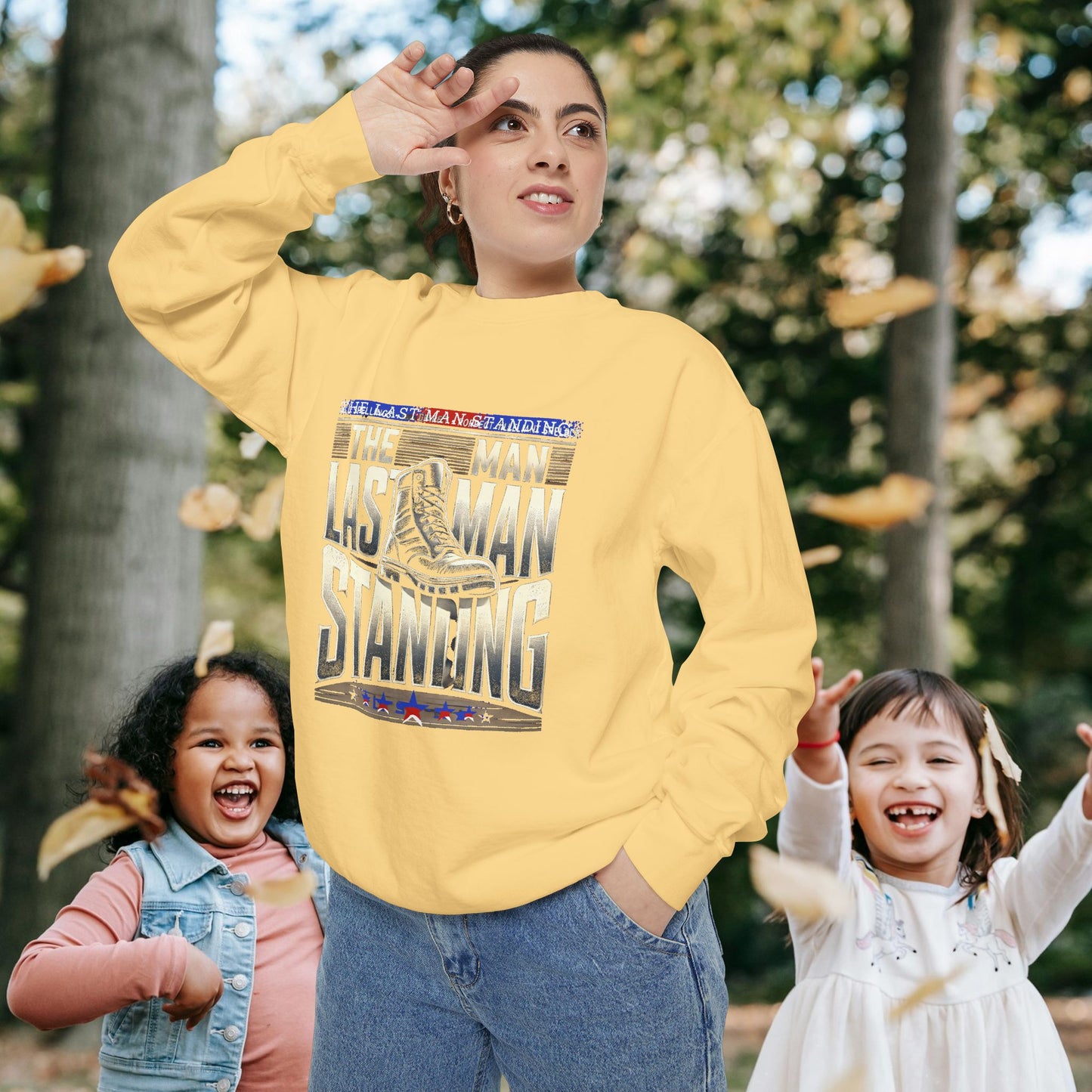 Unisex Garment-Dyed Sweatshirt _ N3+ Series GDSS PT2WW001_ Limited Edition of Both Fashion & Comfortby WesternWaves: