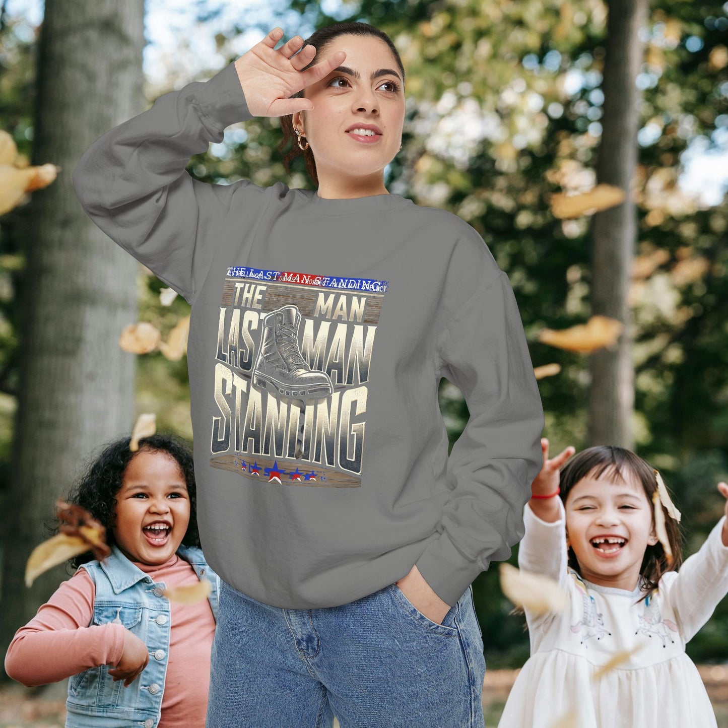Unisex Garment-Dyed Sweatshirt _ N3+ Series GDSS PT2WW001_ Limited Edition of Both Fashion & Comfortby WesternWaves: