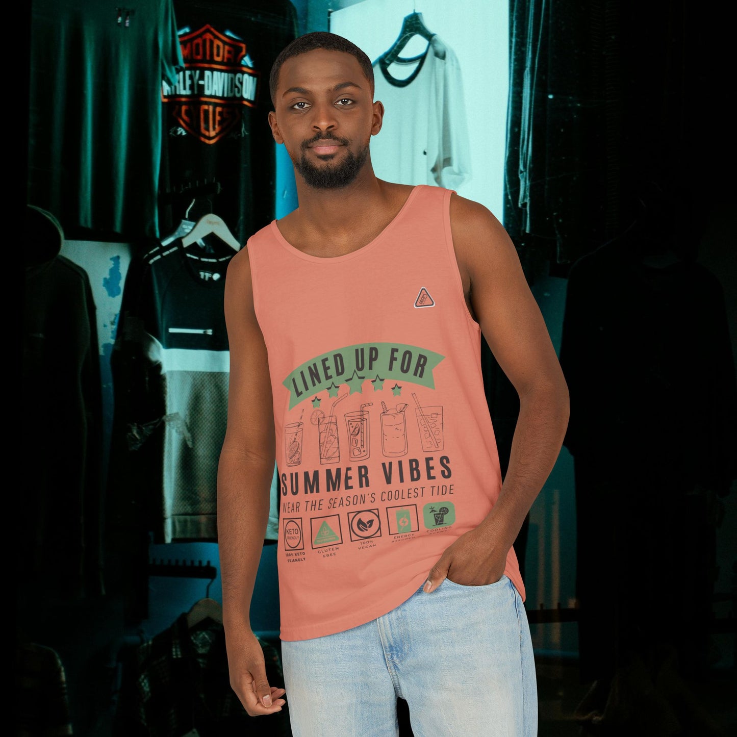 Unisex Garment-Dyed Tank Top_ Series N7* USDYEDTTOPS PT2WW001_ Limited Edition by WesternWaves: