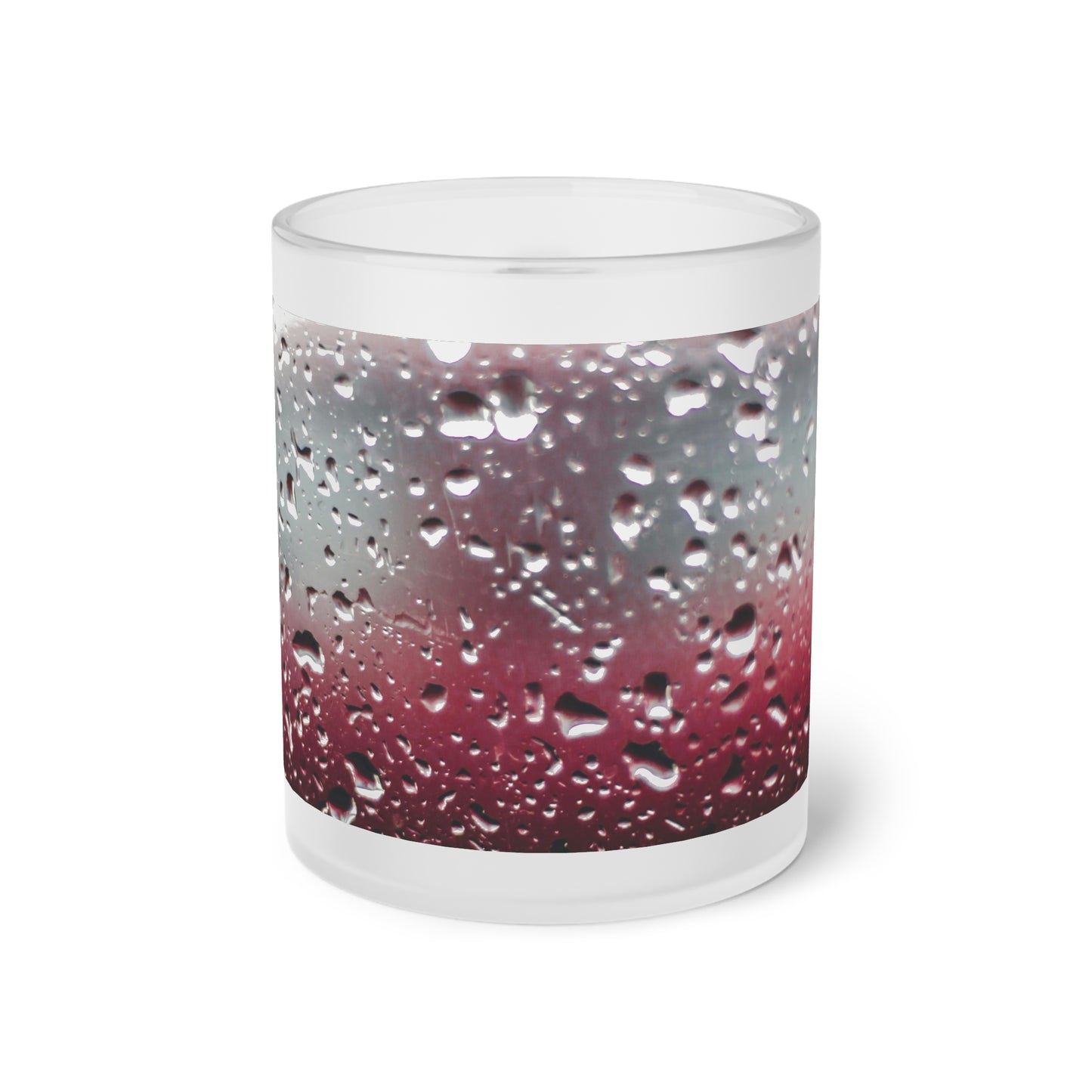 Frosted Glass Mug_ N2+ Series FGM PT2WW003_ Limited Edition Whimsical Dreams" Frosted Glass Mug by WesternWaves: