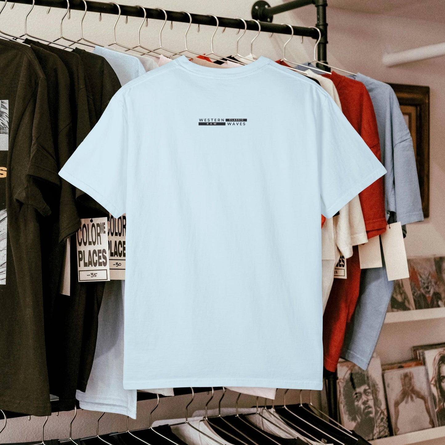 Unisex Garment-Dyed T-shirt_ N2 Series USGDTS PT2WW002_ Comfort Colors 1717_ WesternWaves Limited Edition: