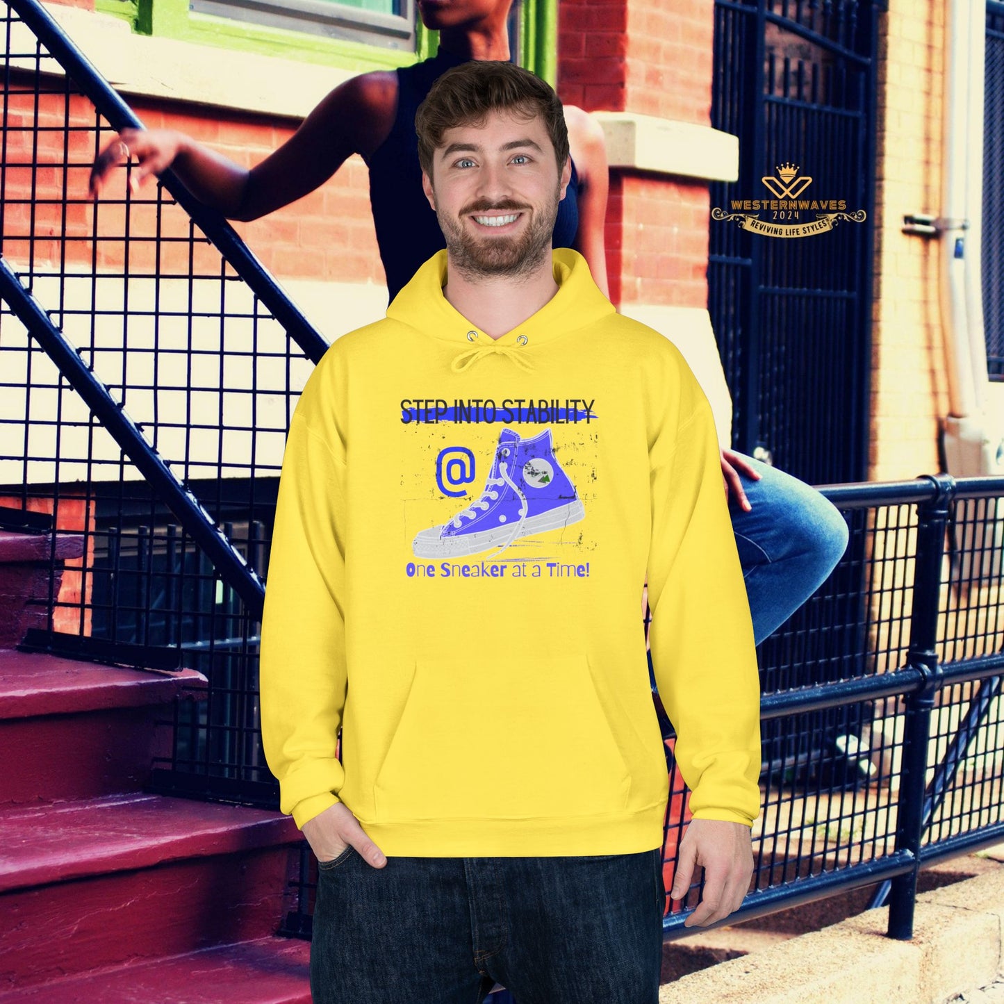 Unisex EcoSmart® Pullover Hoodie Sweatshirt_ N2+ Series USESPOHSS PT2WW001_ LImited Edition Quality Garment by WesternWaves: