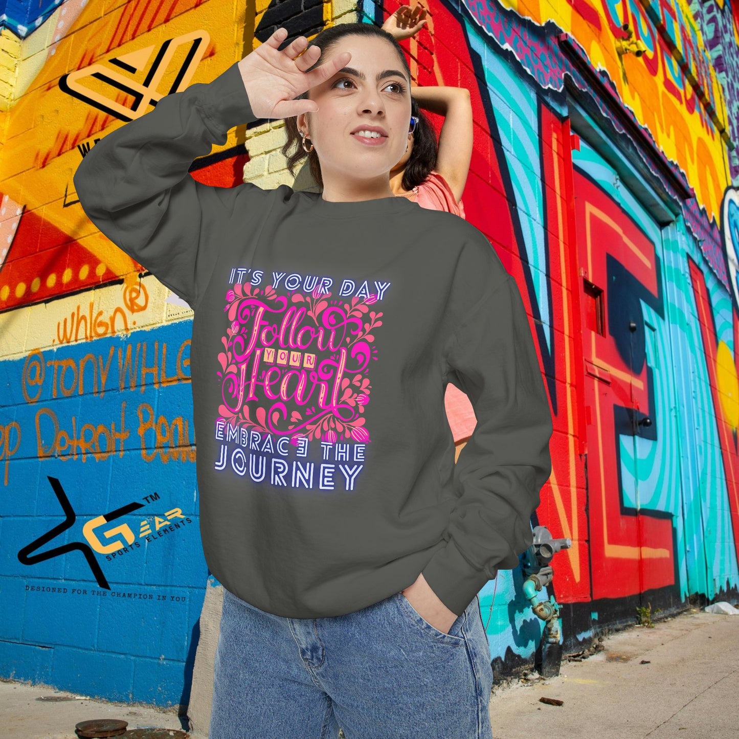 Unisex Garment-Dyed Sweatshirt_ N3+ Series UGDSS PT2WW001_ WesternWaves Limited Edition: