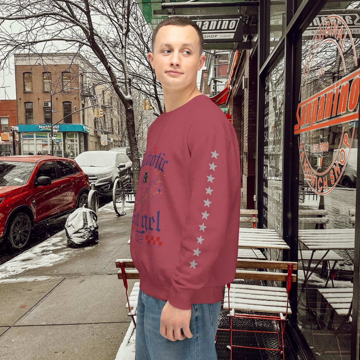 Unisex Lightweight Crewneck Sweatshirt_ N3+ Series ULWCSS PT2WW012_ Limited Edition Unparalleled Quality by WesternWaves: