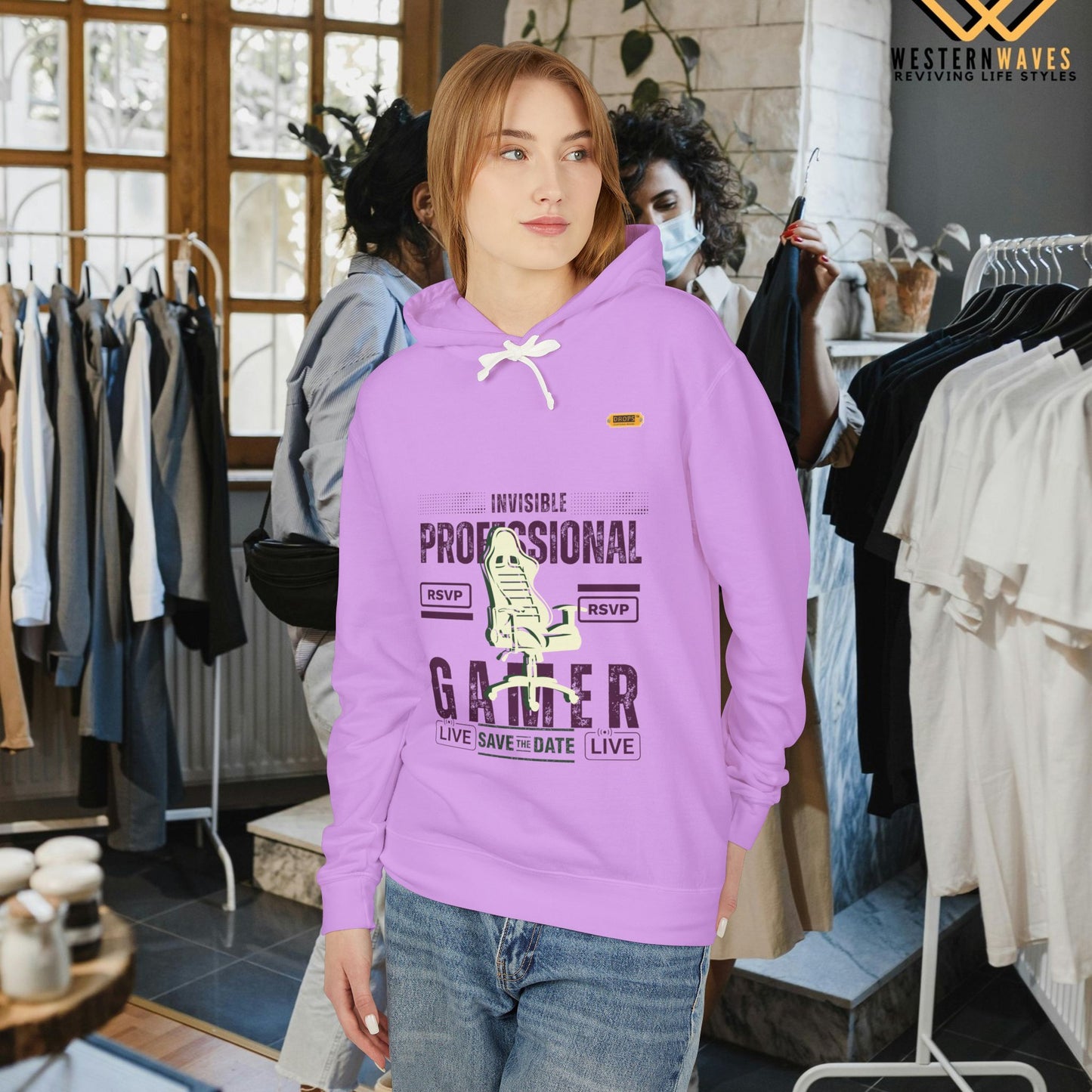 Unisex Lightweight Hooded Sweatshirt – N2* Series USLWHSS PT2WW027_ Limited Edition Crafted Comfort by WesternWaves: