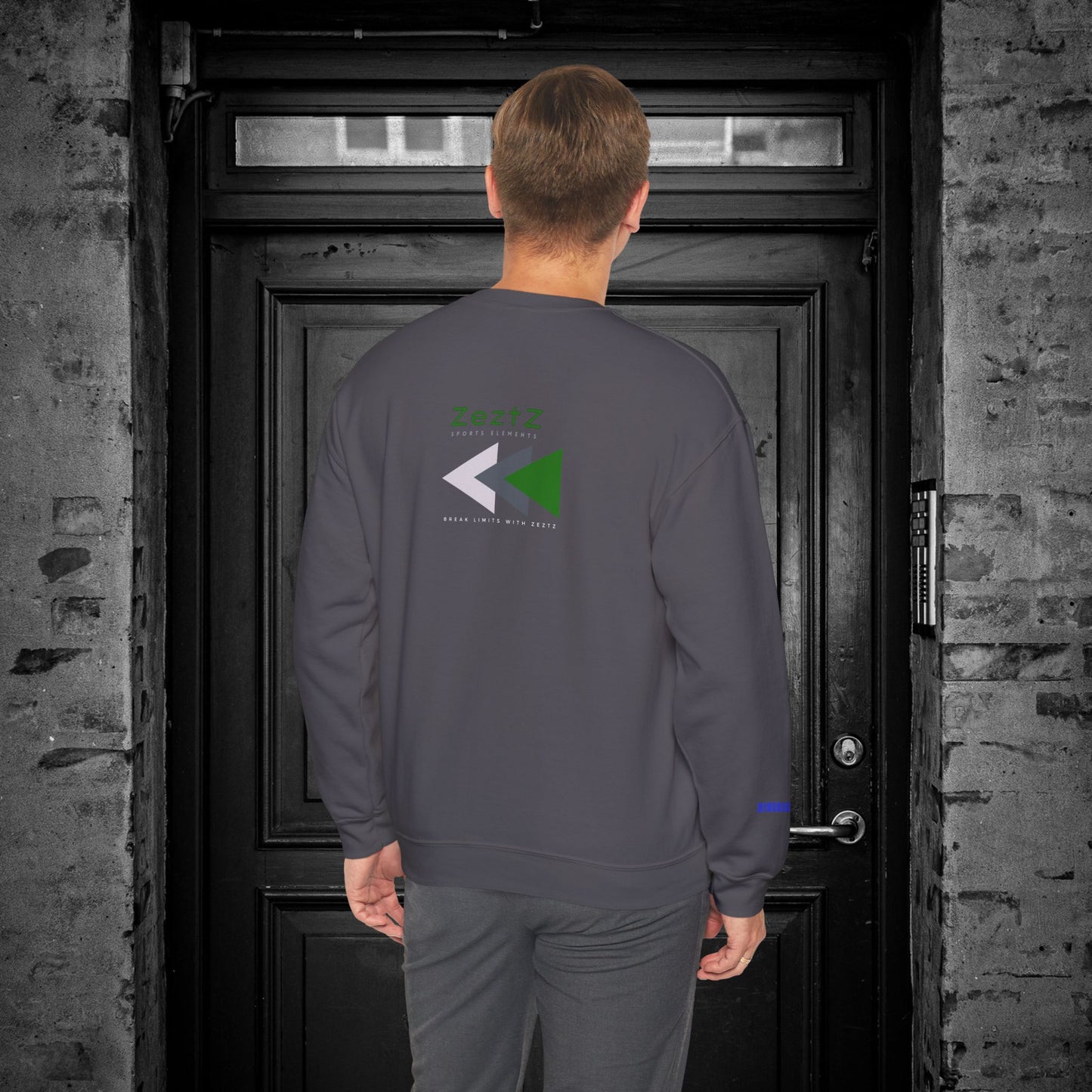 Unisex Heavy Blend™ Crewneck Sweatshirt_ N2+ Sports Series UHBCSS PT2WW008_ Limited Edition ‘Zeztz’ Brand Sports Elements by WesternWaves: