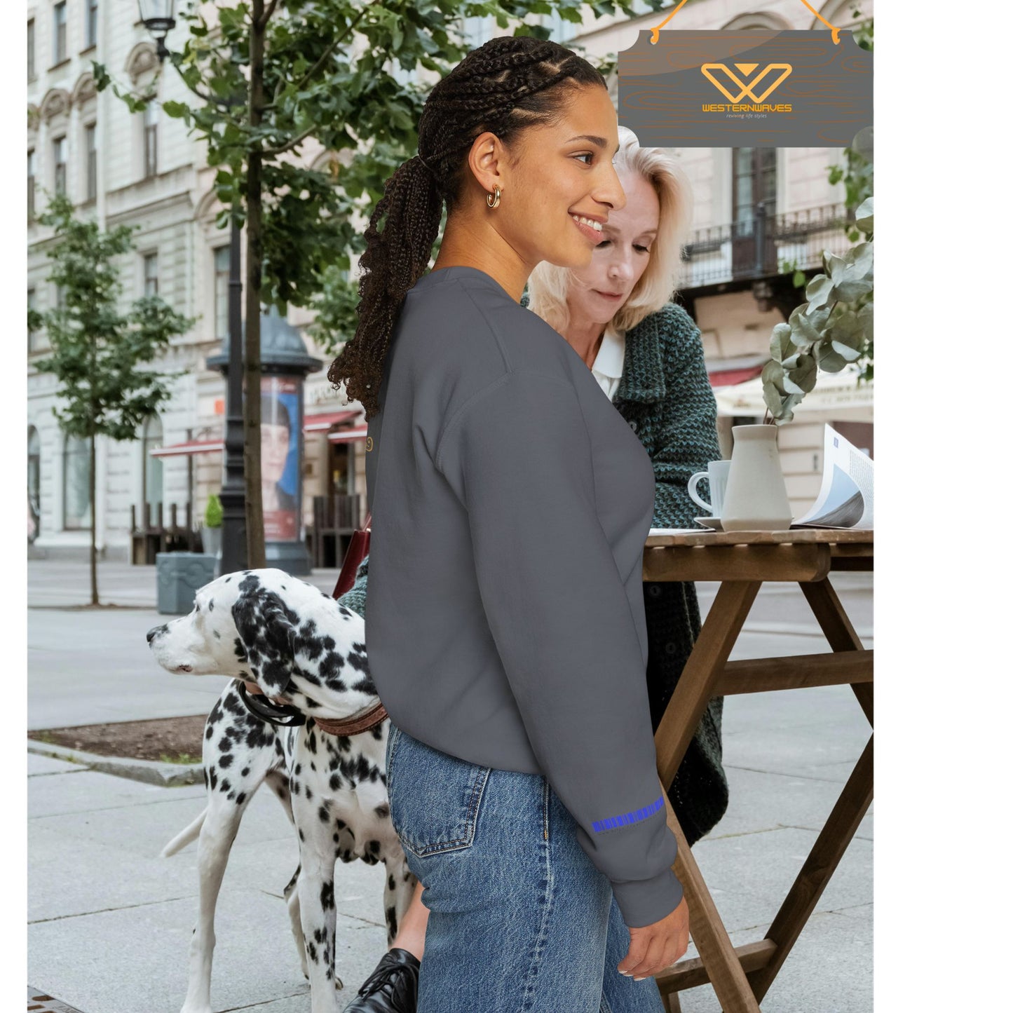 Unisex Heavy Blend™ Crewneck Sweatshirt_ N3+ Series UHBCSS PT2WW005_ Limited Edition Pure Luxury By WesternWaves: