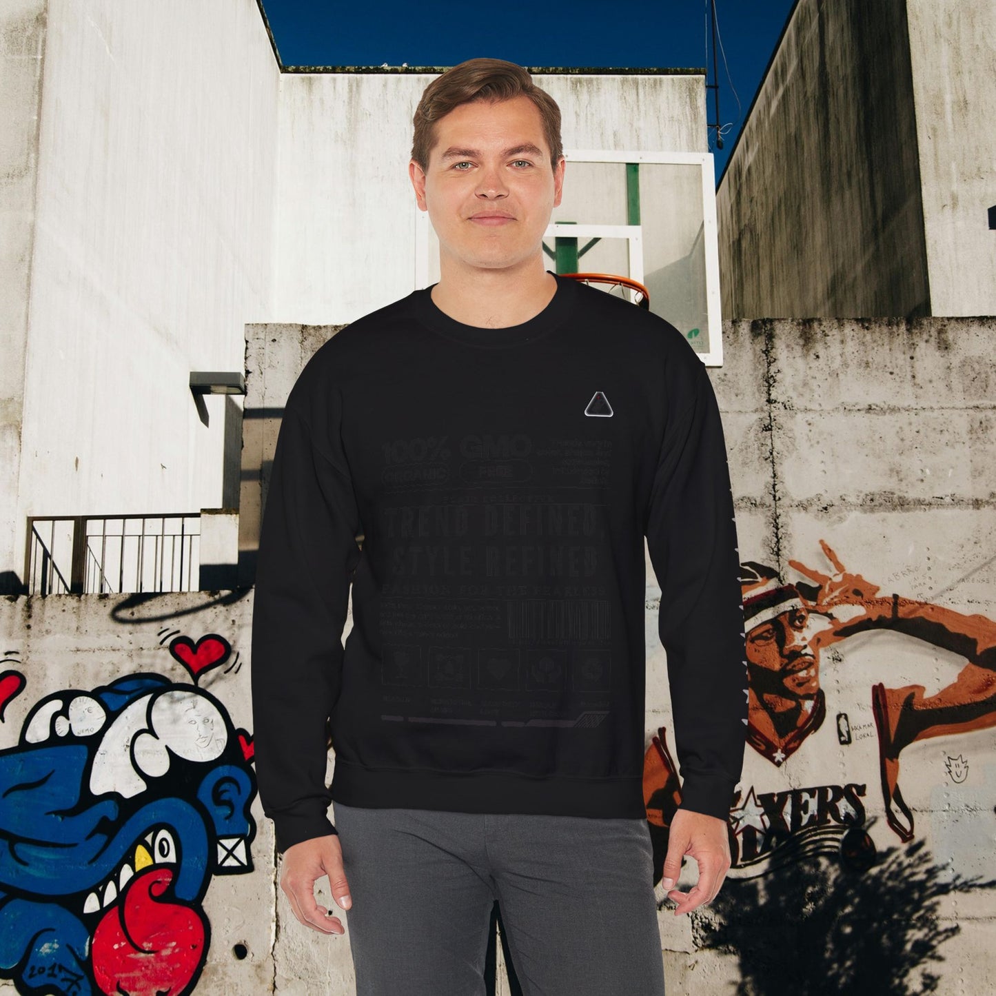 Unisex Heavy Blend™ Crewneck Sweatshirt_ N2 Series SPW UHBCSS PT2WW003_ Limited Edition 'DROPS' Brand Raw Classics by WesternWaves: