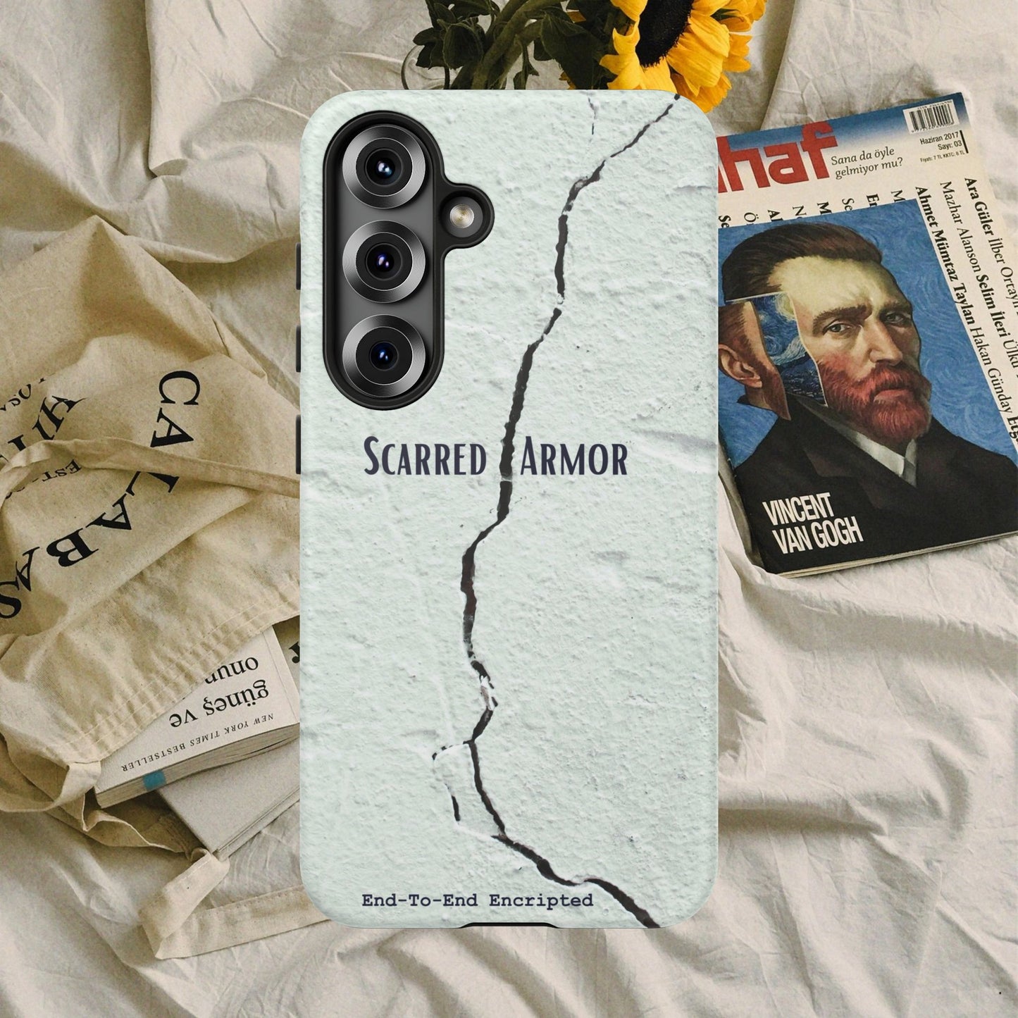 Tough Cases_ Samsung Galaxy Phone Case_ Series N8+ TCPCASE PT2WW003_ Limited Edition Scarred Armor Design Samsung Galaxy Phone Cases by WesternWaves: