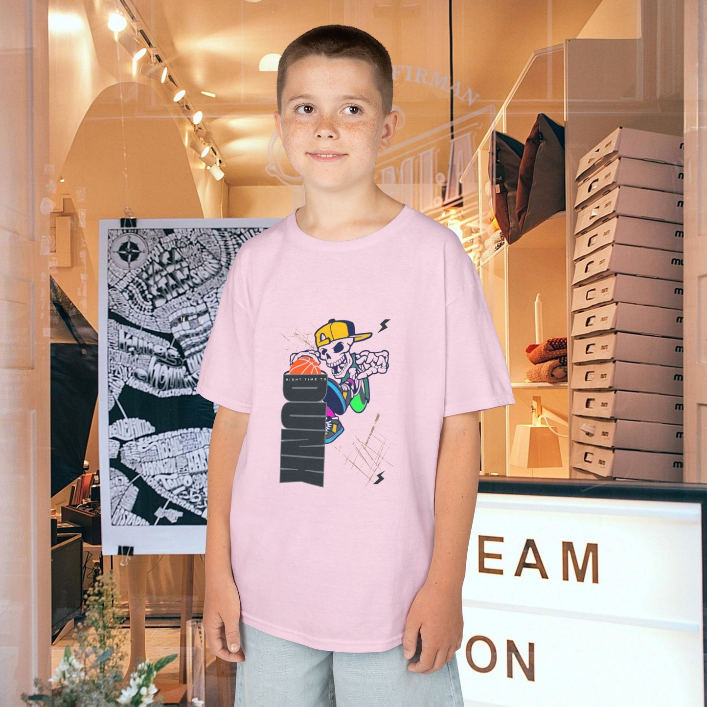 Kids Heavy Cotton™ Tee_ N2+ Series KHCT PT2WW008_ Limited Edition Durable Comfort for Every Adventure by WesternWaves: