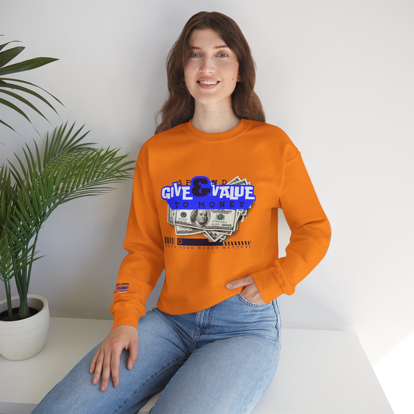 Unisex Heavy Blend™ Crewneck Sweatshirt_ N3+ Series UHBCSS PT2WW036_ Limited Edition Pure Luxury By WesternWaves: