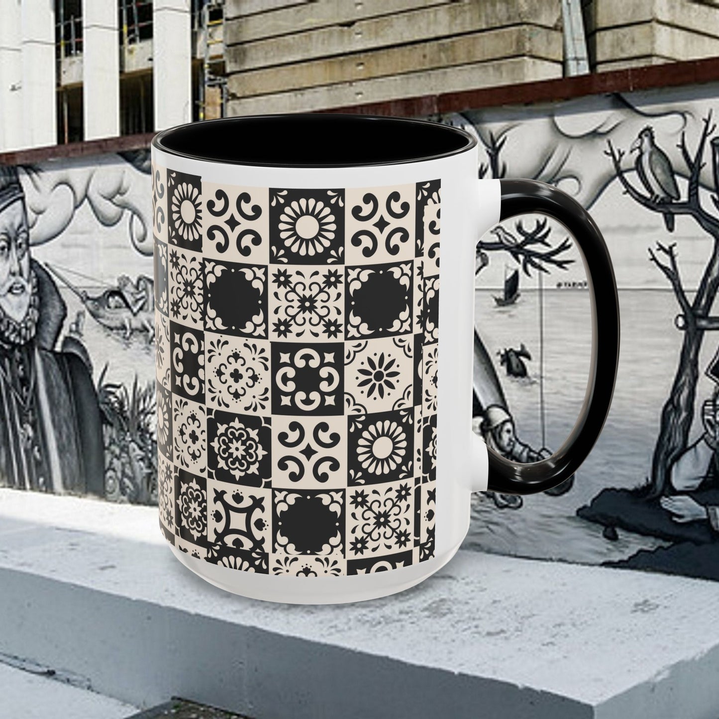 Accent Coffee Mug (11, 15oz)_ N+ Series ACMUG PT2WW004_ Limited Edition Mug by WesternWaves