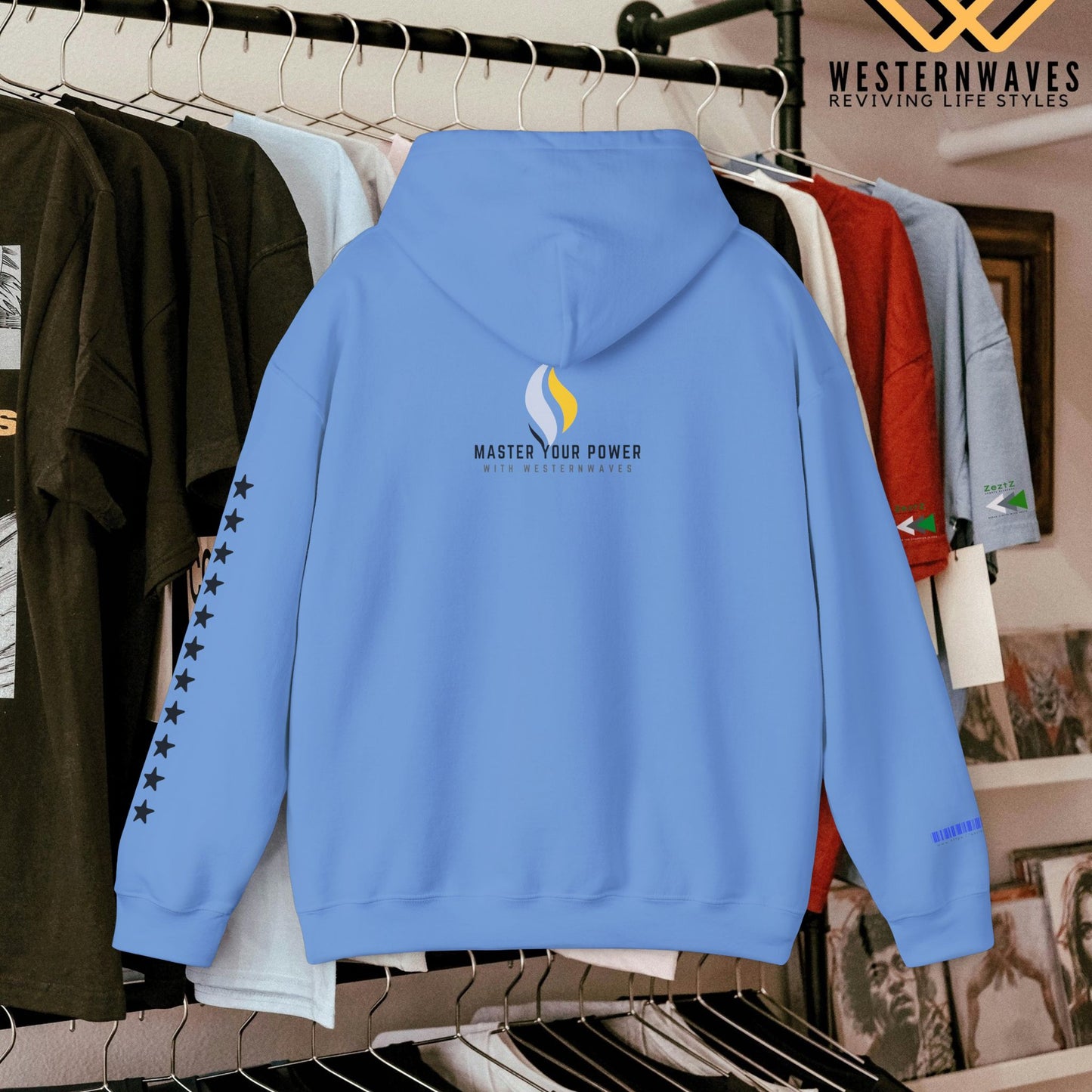 Unisex Heavy Blend™ Hooded Sweatshirt_ N2+ Series USHBHSS PT2WW007_Limited Edition Pinnacle of Comfort & Style by WesternWaves: