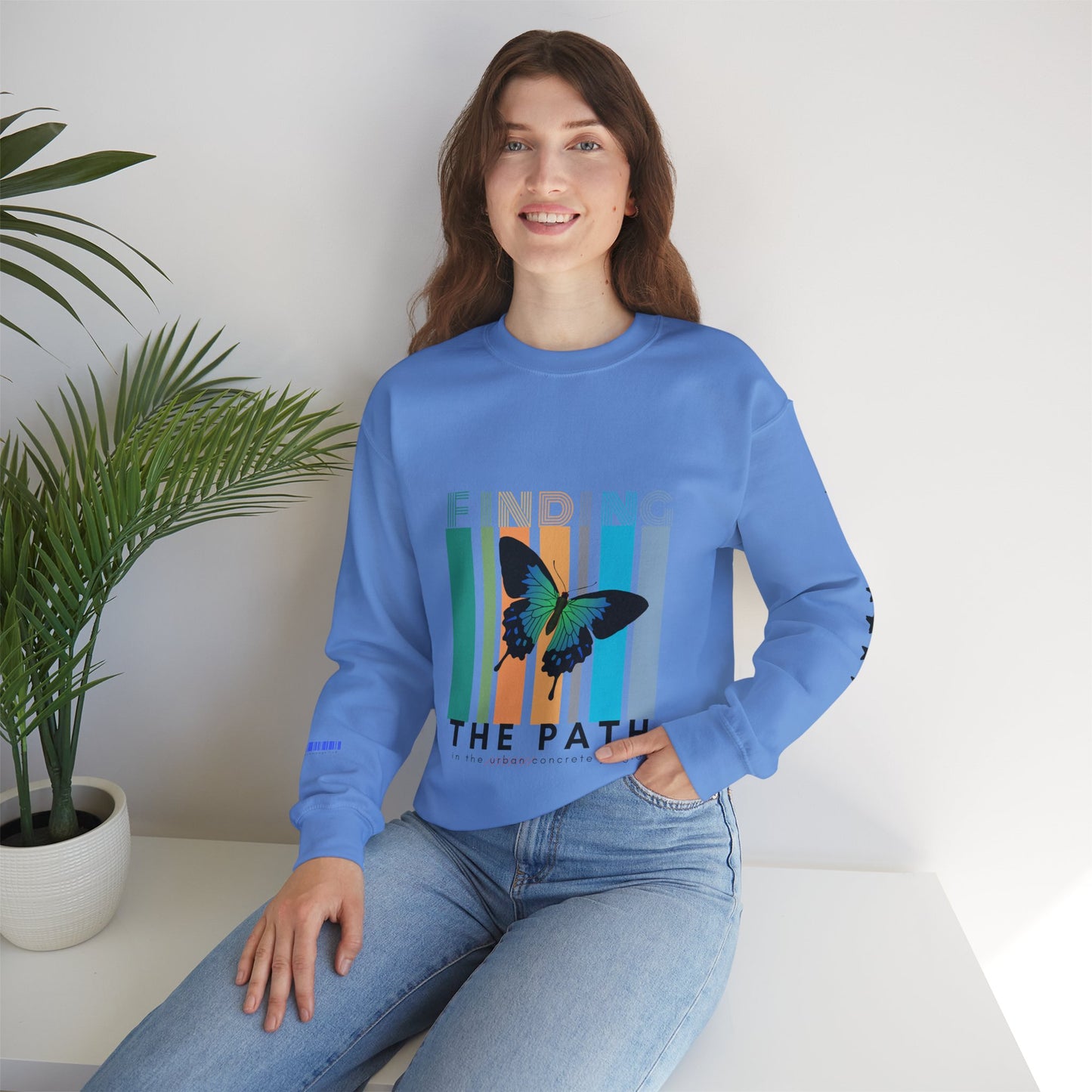Unisex Heavy Blend™ Crewneck Sweatshirt_ N2+ Series UHBCSS PT2WW017_ Limited Edition Pure Luxury By WesternWaves: