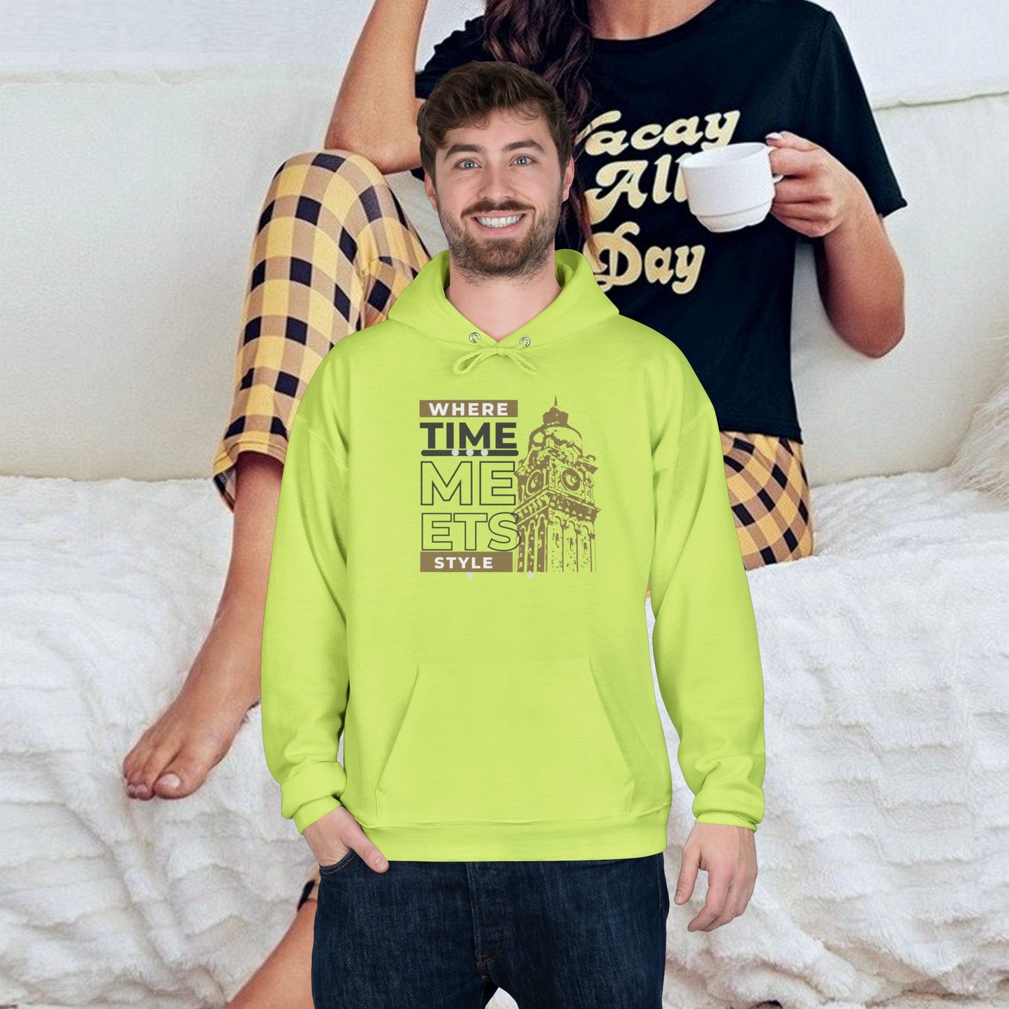 Unisex EcoSmart® Pullover Hoodie Sweatshirt_ N3+ Series USESPOHSS PT2WW001_ Limited Edition Perfect Blend of Comfort, Style, & Sustainability by WesternWaves: