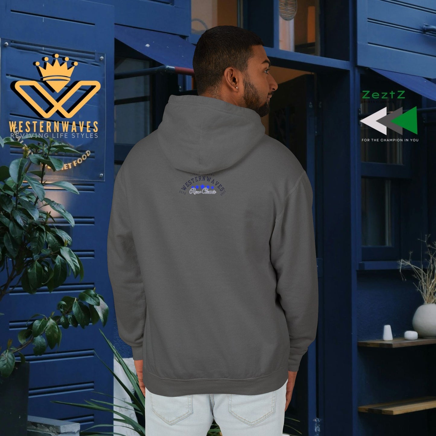 Unisex Lightweight Hooded Sweatshirt – N2+ Series USLWHSS PT2WW023_ Limited Edition Crafted Comfort by WesternWaves: