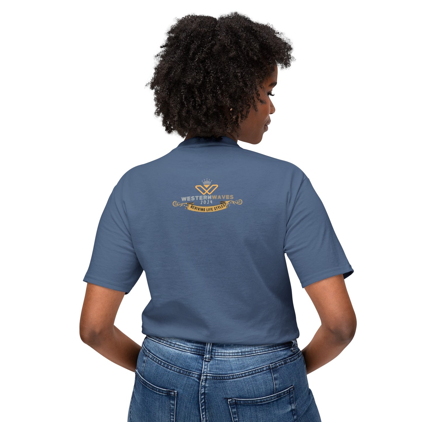 Unisex HD Cotton™ T-shirt_ N+ Series USHDCTS PT2WW003_ Limited Edition Unisex HD Cotton™ T-shirt by WesternWaves