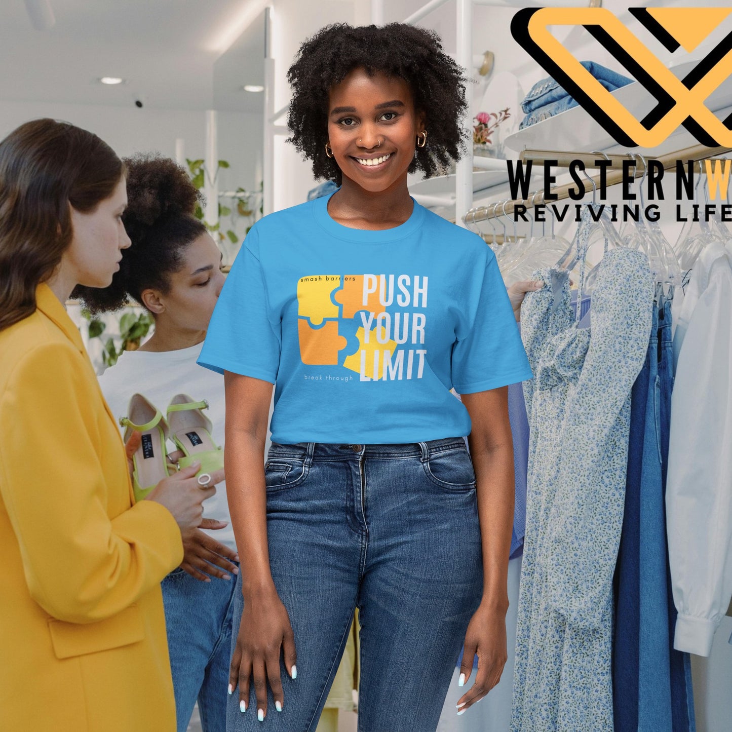 Unisex HD Cotton™ T-shirt_ N+ Series USHDCTS PT2WW003_ Limited Edition Unisex HD Cotton™ T-shirt by WesternWaves