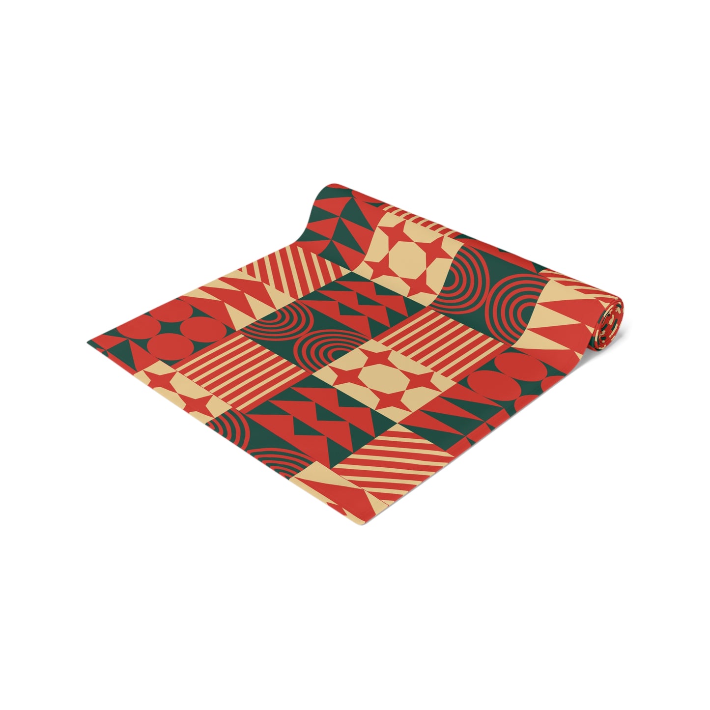 Table Runner (Cotton, Poly)_ Elegant Black Rare Design of a Table Runner_ N7+ Series TRUNNER PT2WW002_ Limited Edition by WesternWaves_