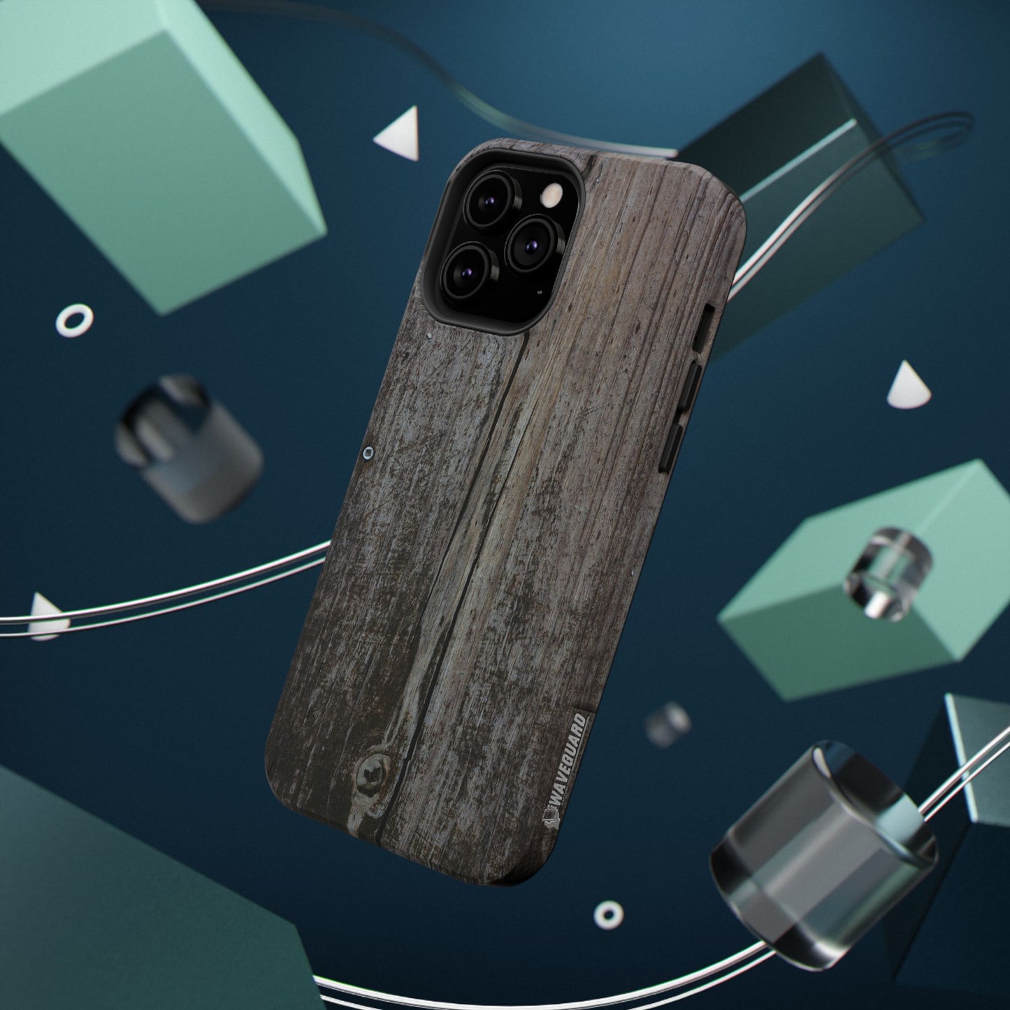 Impact-Resistant Tough Cases_ iPhone Case_ Series N8+ TCPCASE PT2WW006_ Limited Edition Wooden Grain Phone Case for iPhones by WesternWaves: