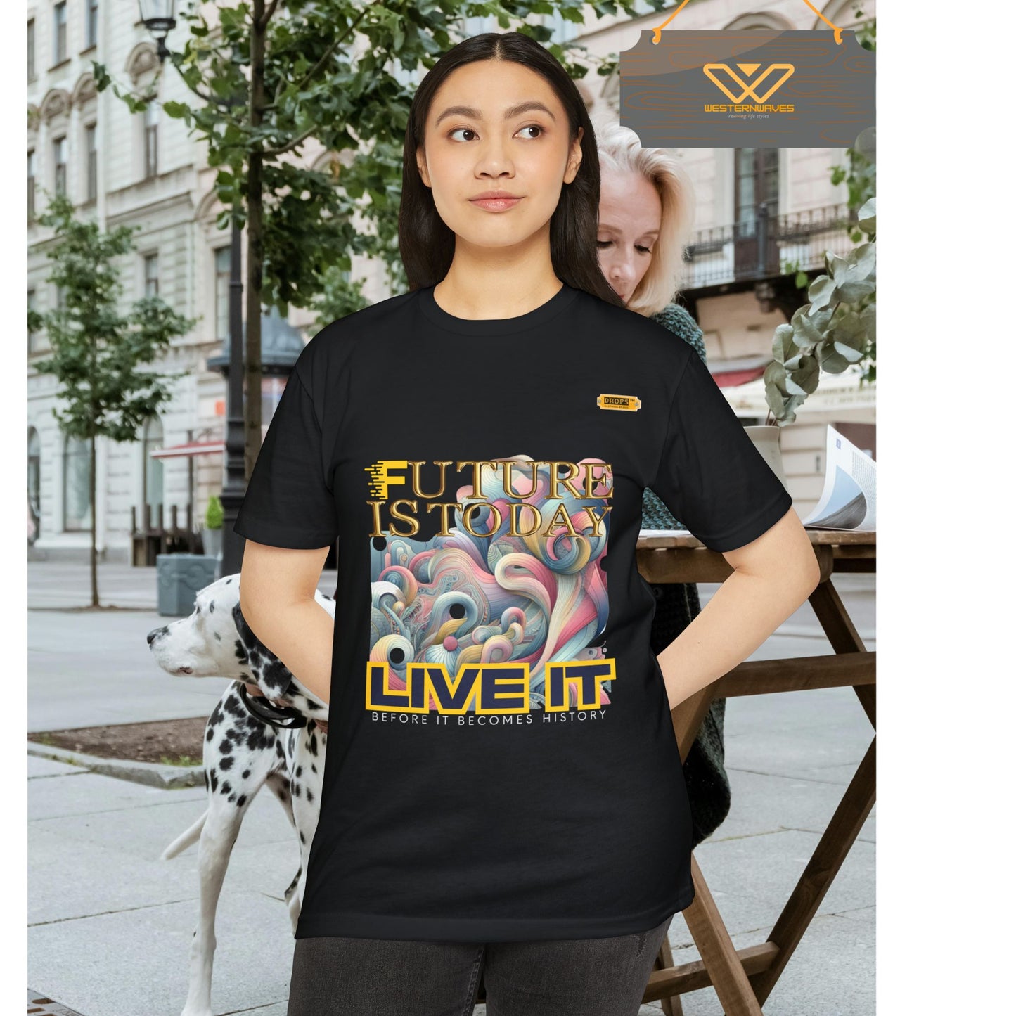 Unisex CVC Jersey T-shirt_ 16 June 2025_ Limited Edition Casual Fashion by WesternWaves: