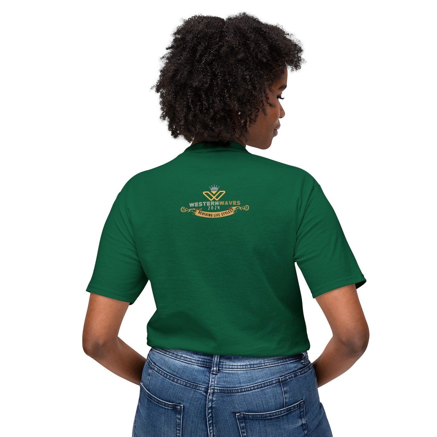 Unisex HD Cotton™ T-shirt_ N+ Series USHDCTS PT2WW002_ Limited Edition Unisex HD Cotton™ T-shirt by WesternWaves