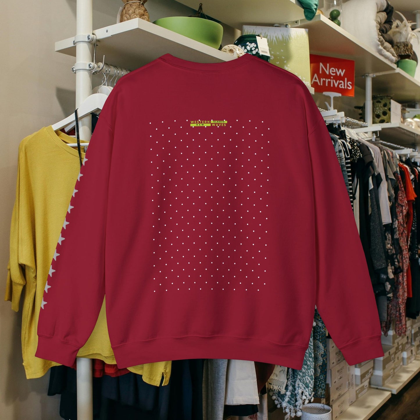 Unisex Heavy Blend™ Crewneck Sweatshirt_ N2 Series UHBCSS PT2WW019_ Limited Edition Pure Luxury By WesternWaves: