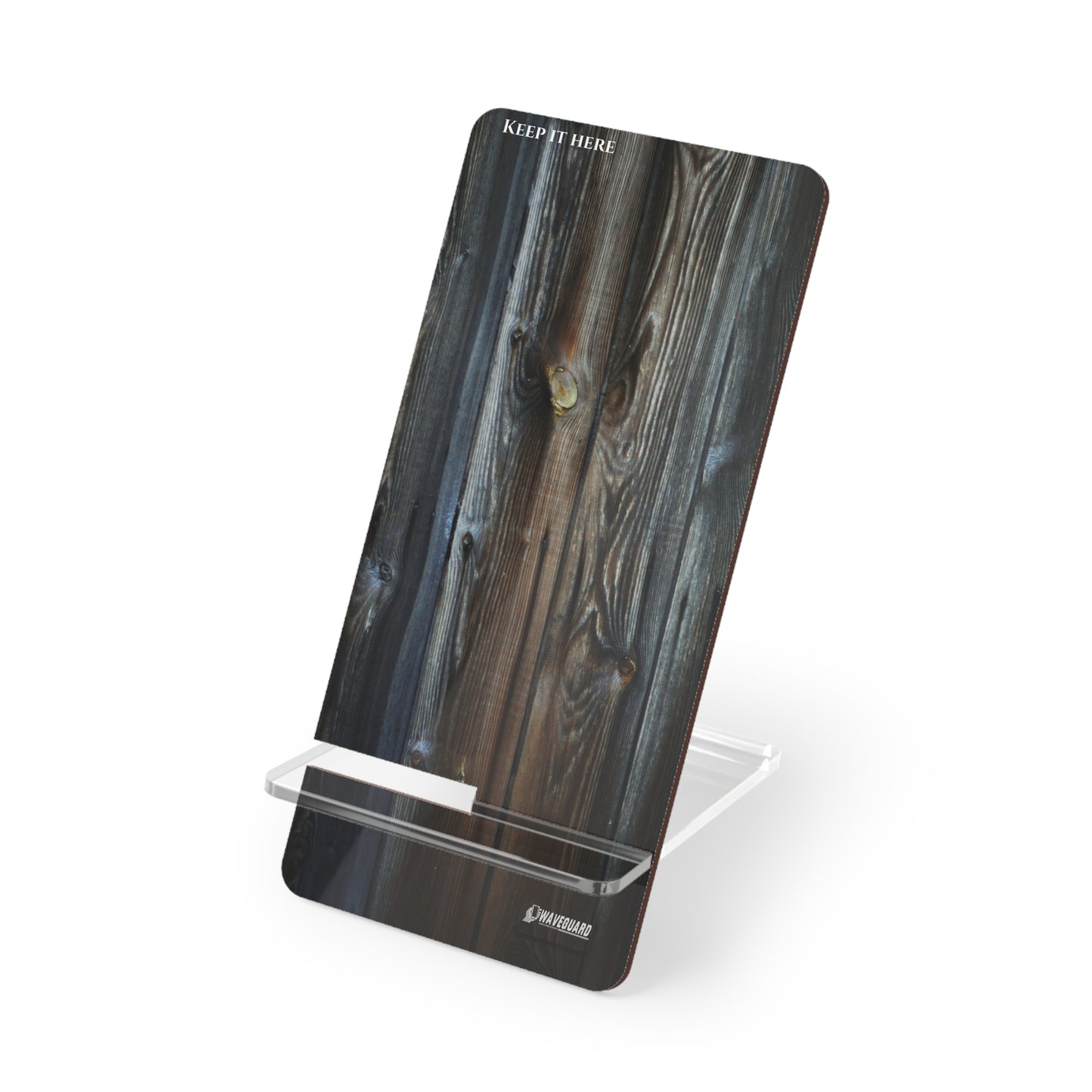 Mobile Display Stand_ Series N8+ MBDSTAND PT2WW001_ 12 SEP 2025_ Limited Edition WAVEGUARD BRAND Wood Finished Smartphone Holder by WesternWaves: