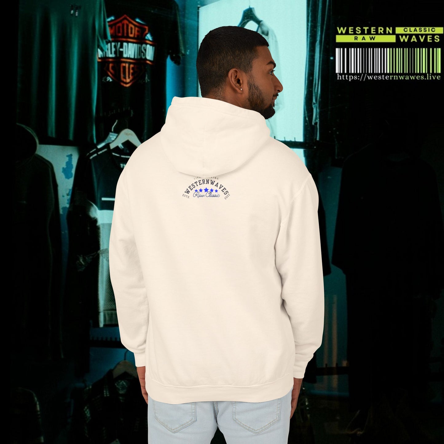 Unisex Lightweight Hooded Sweatshirt – N2* Series USLWHSS PT2WW027_ Limited Edition Crafted Comfort by WesternWaves: