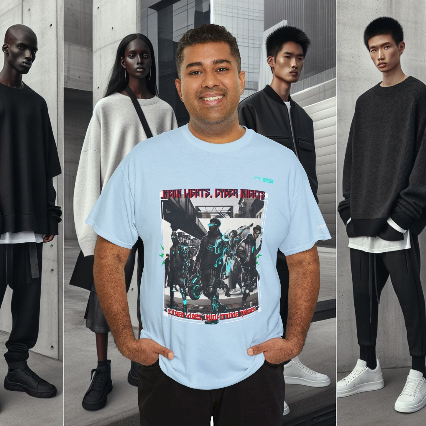 Unisex Heavy Cotton Tee_ N8+ Series USHOSTEE_ PT2WW003_ 01 Oct 2025_ Limited Edition Casual Wear by WesternWaves: