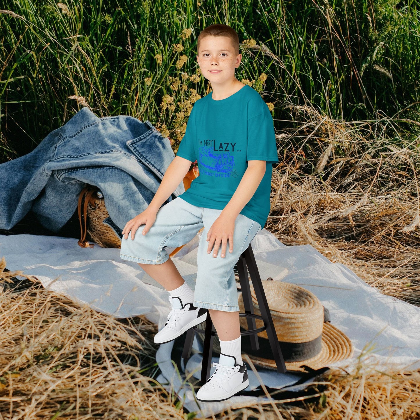 Kids Heavy Cotton™ Tee_ N2+ Series KHCT PT2WW009_ Limited Edition Durable Comfort for Every Adventure by WesternWaves: