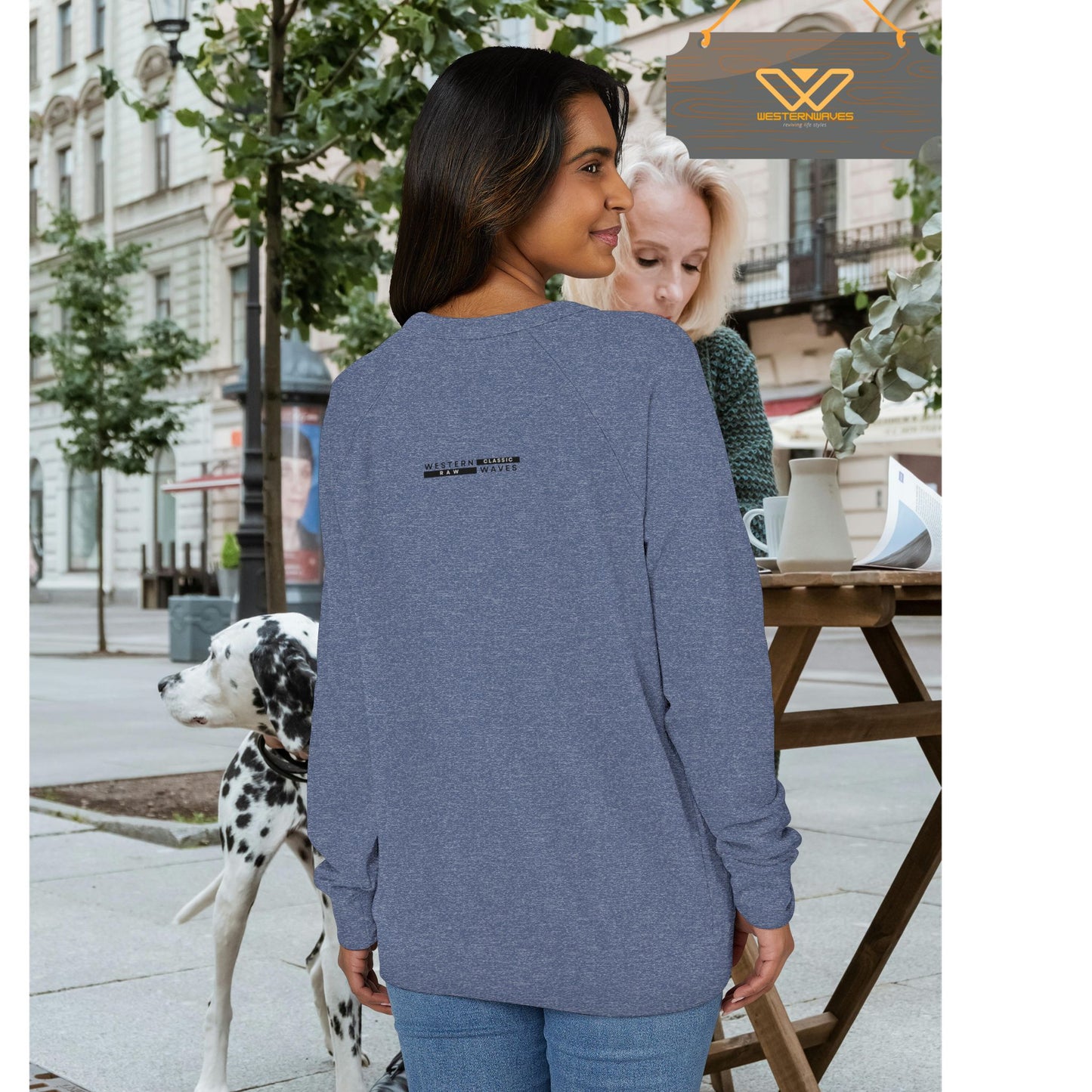 Unisex French Terry Raglan Crewneck_ 22 June 2025_ Limited Edition Casual Style by WesternWaves: