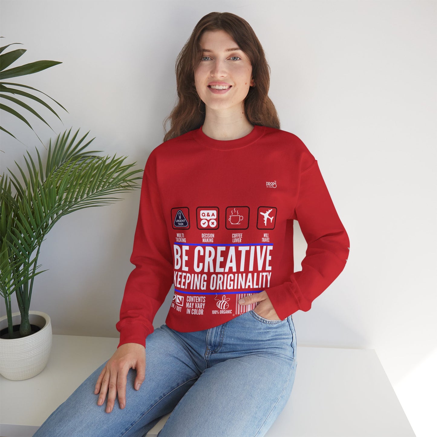 Unisex Heavy Blend™ Crewneck Sweatshirt_ N2 Sports Series UHBCSS PT2WW004_ Limited Edition 'DROPS' Brand Sweatshirt by WesternWaves: