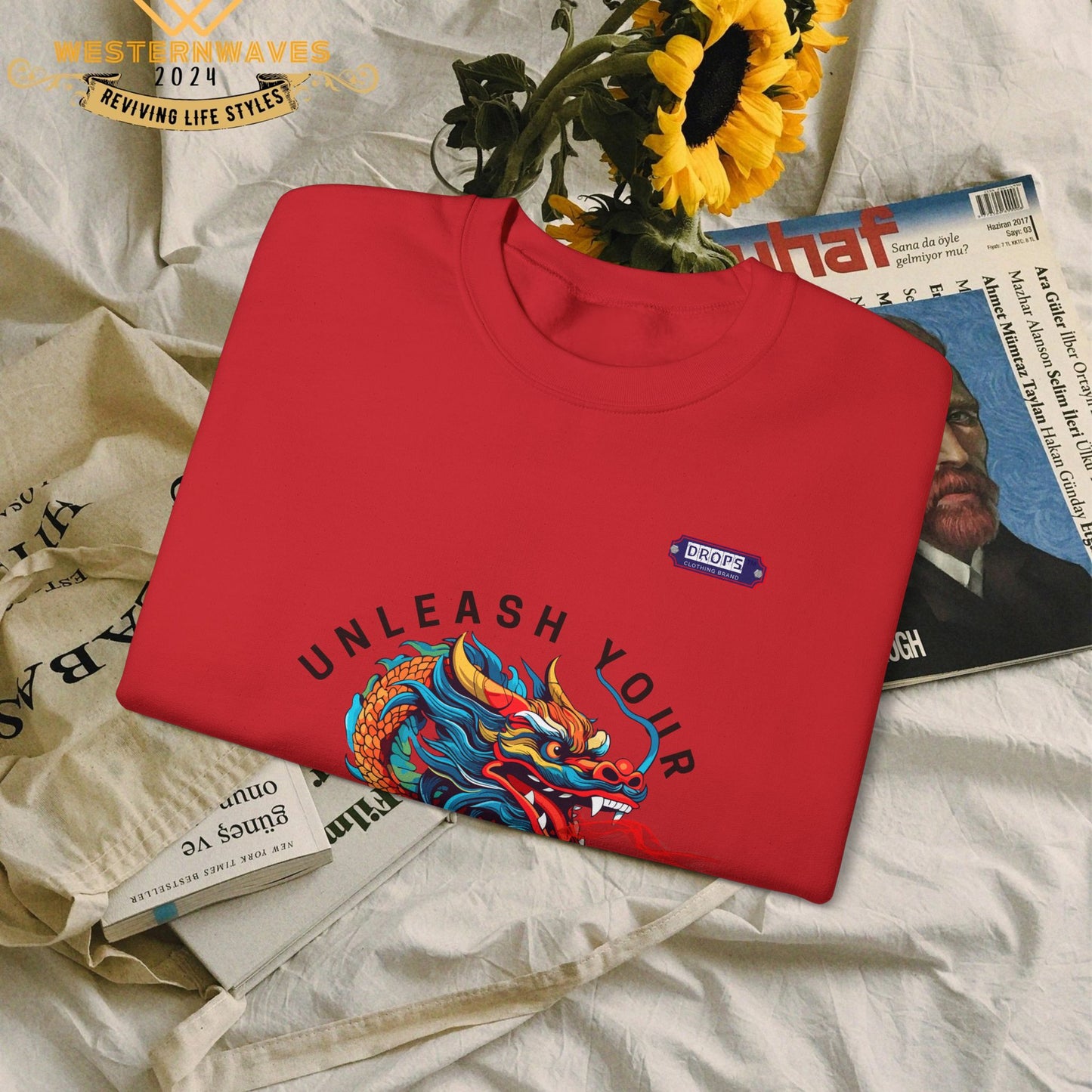 Unisex Heavy Blend™ Crewneck Sweatshirt_ N2 Series UHBCSS PT2WW007_ Limited Edition Pure Luxury for Every Occasion by WesternWaves: