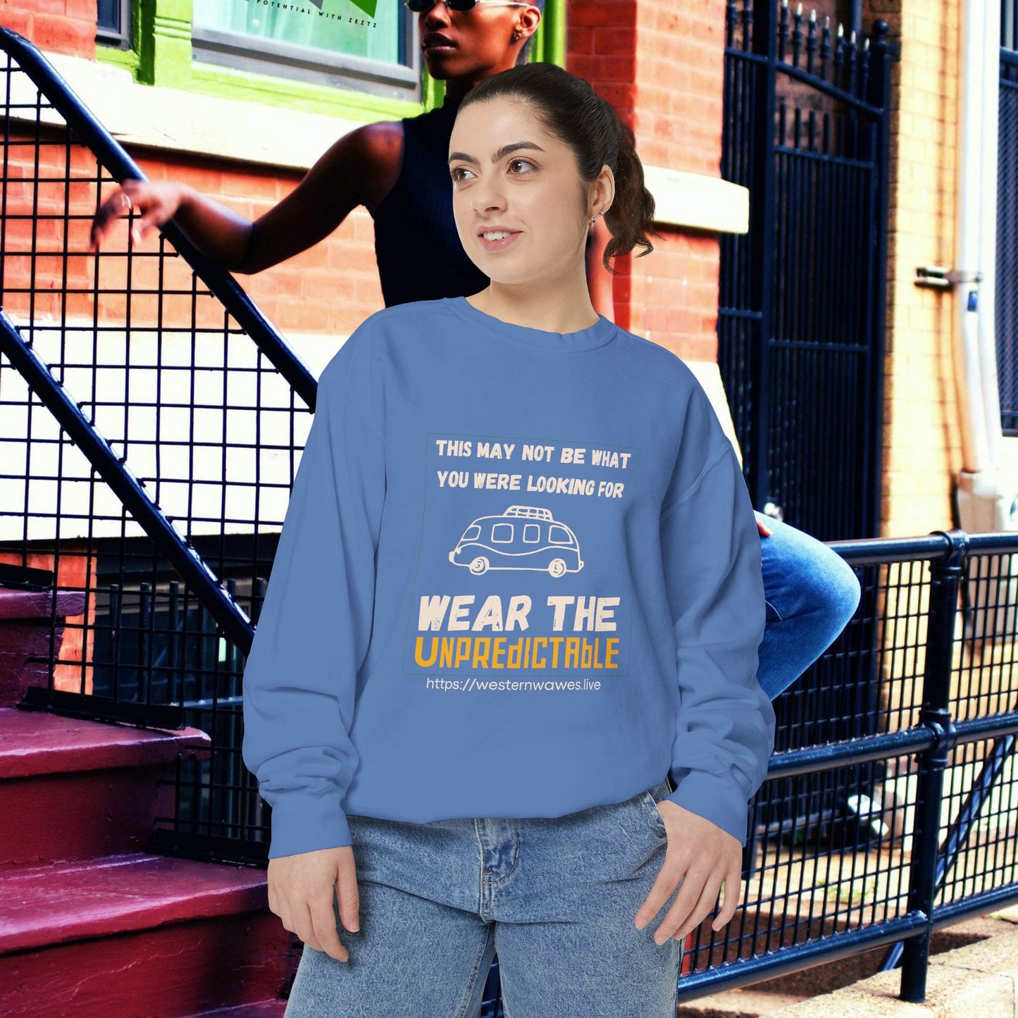 Unisex Garment-Dyed Sweatshirt_ N3+ Series UGDSS PT2WW004_ WesternWaves Limited Edition: