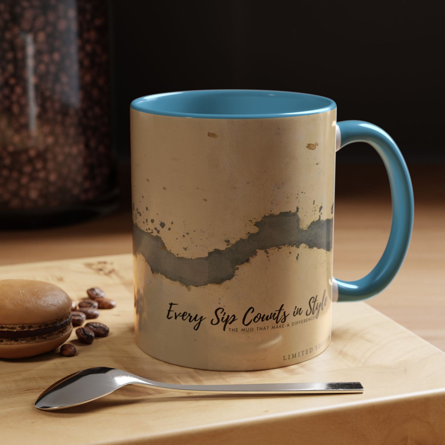 Accent Coffee Mug (11, 15oz) _ N3+ Series ACMUG PT2WW005_ Limited Edition Blend Style & Functionality by WesternWaves: