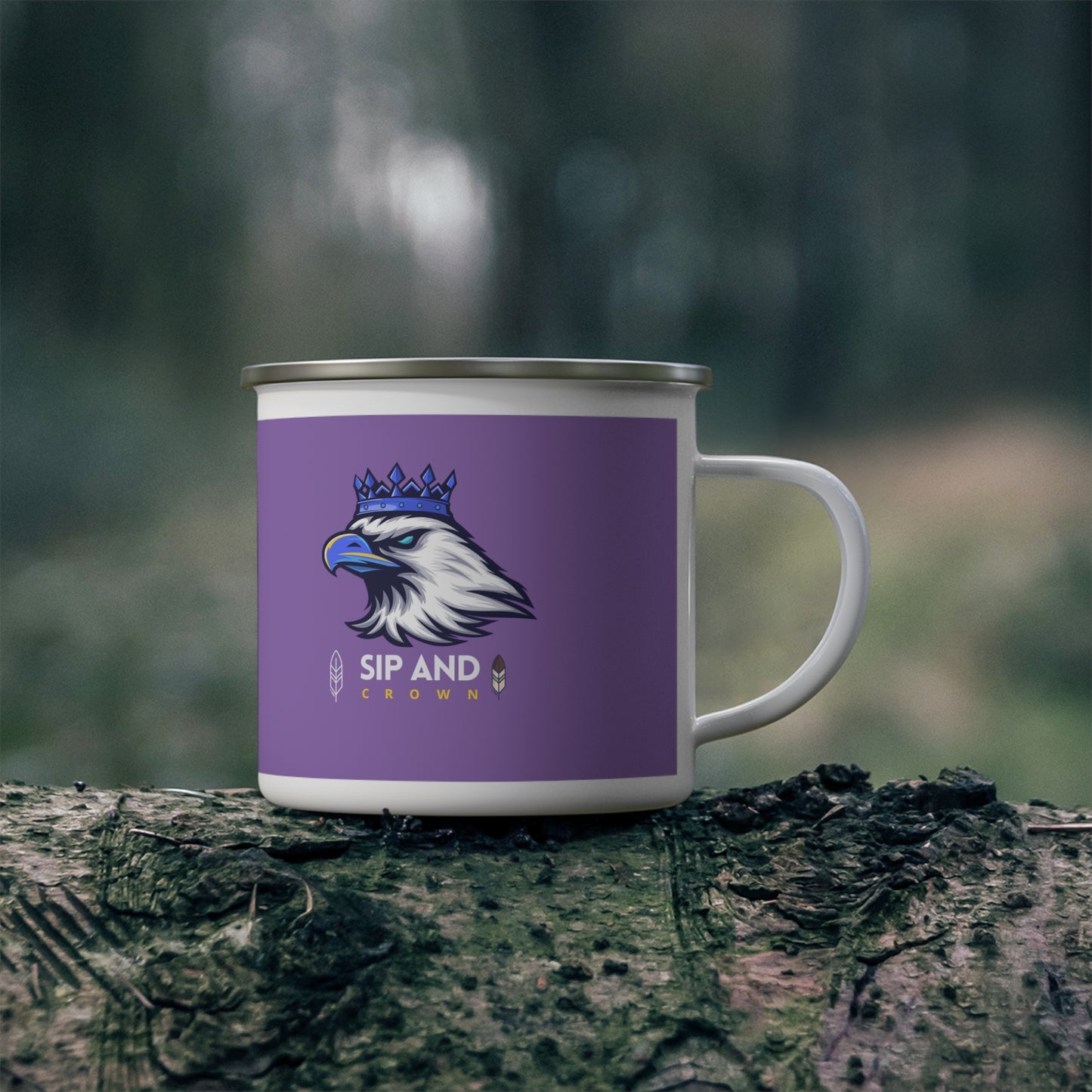 Enamel Camping Mug_ N3+ Series ECMG PT2WW002_ Limited Edition Wilderness Wanderlust by WesternWaves: