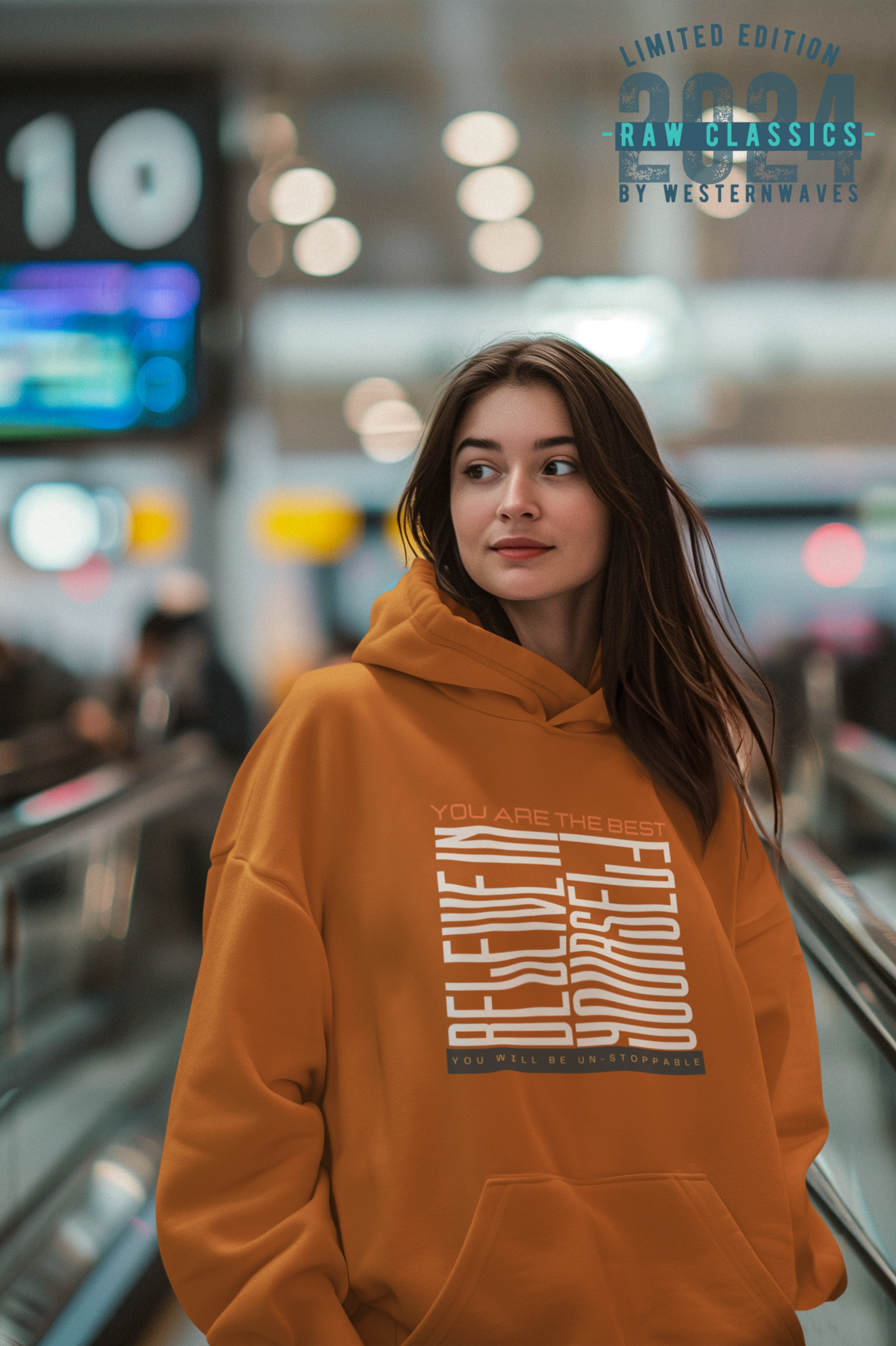 Unisex Midweight Softstyle Fleece Hoodie_ N2+ Series SMWSSFH PT2WW005_Limited Edition Luxuriously Soft 100% Cotton Face by WesternWaves: