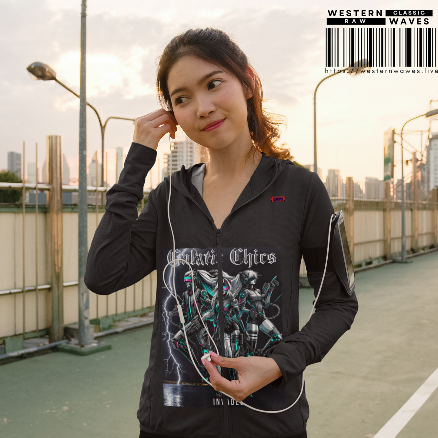 Galactic Chic Unisex Full Zip Hoodie_ 28 Aug 2025_ Futuristic Graphic, Cozy Layer, Gift for Sci-Fi Lovers, Streetwear Style, Unique Apparel