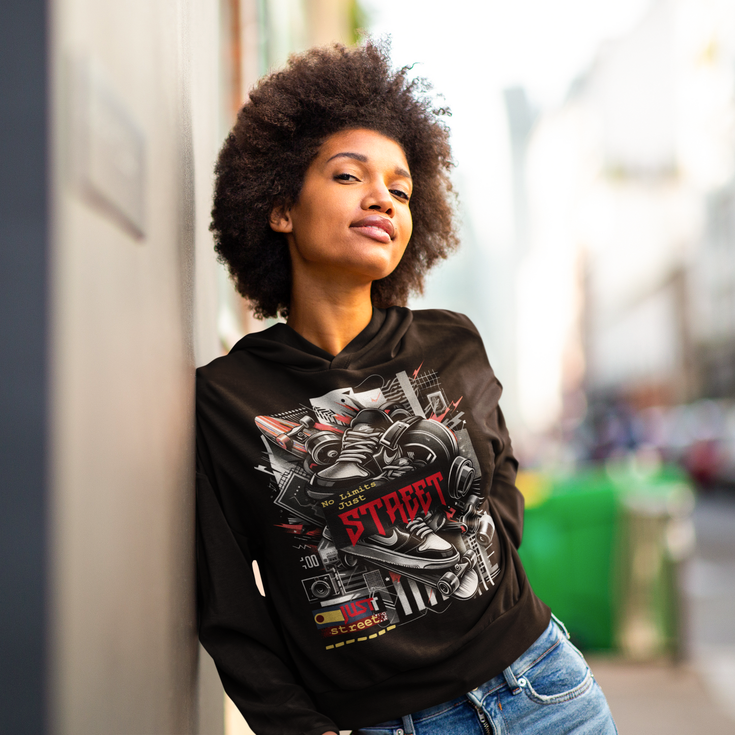 Urban Street Art Hoodie | Unisex Pullover_ Series UWD 060_ 10 Aug 2025_ Limited Edition Casual Streetwear by WesternWaves:
