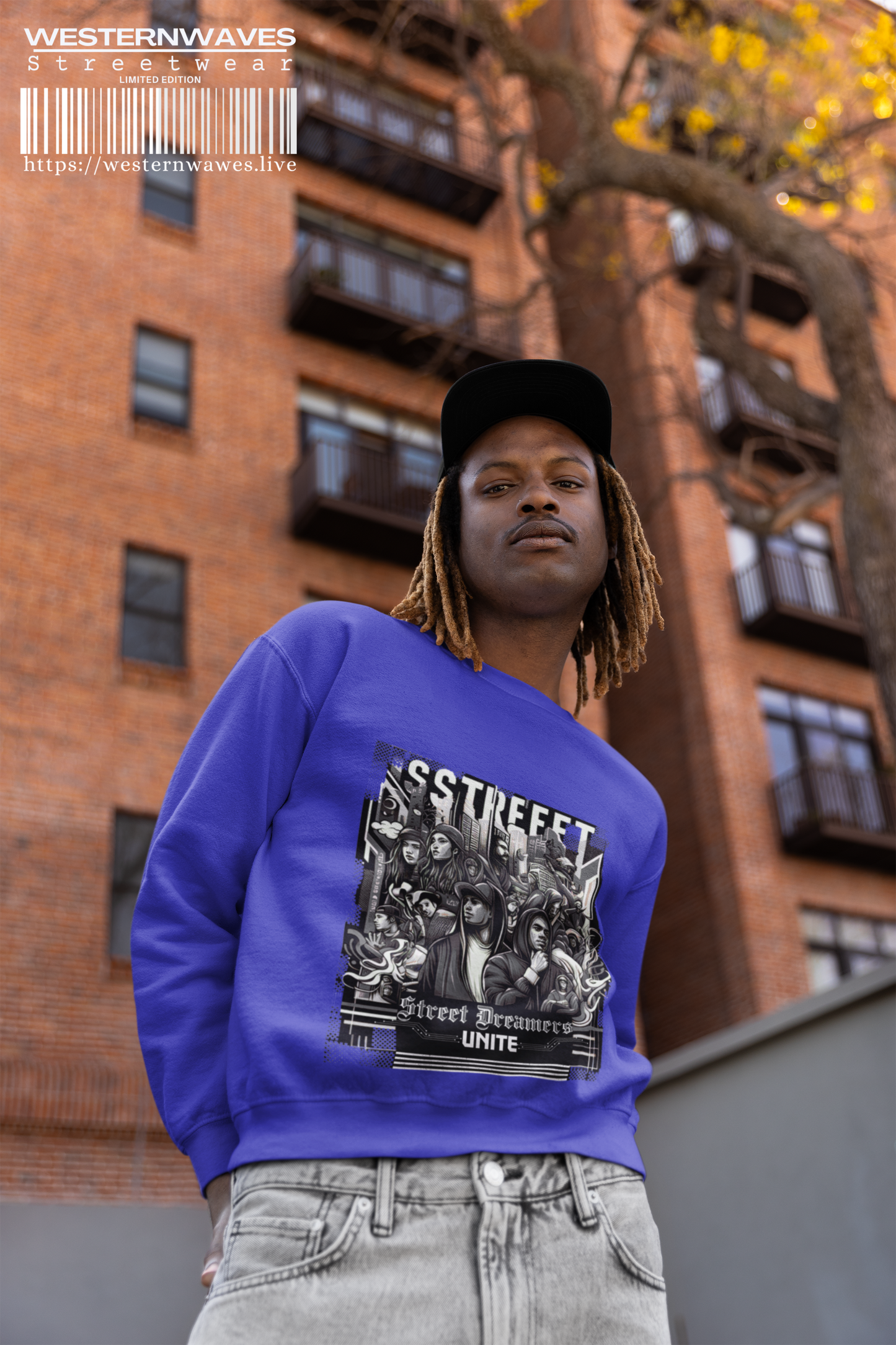 Midweight Softstyle Fleece Crewneck Sweatshirt_ UWD 028_ 06 Aug 2025_ Street Dreamers Unite Sweatshirt