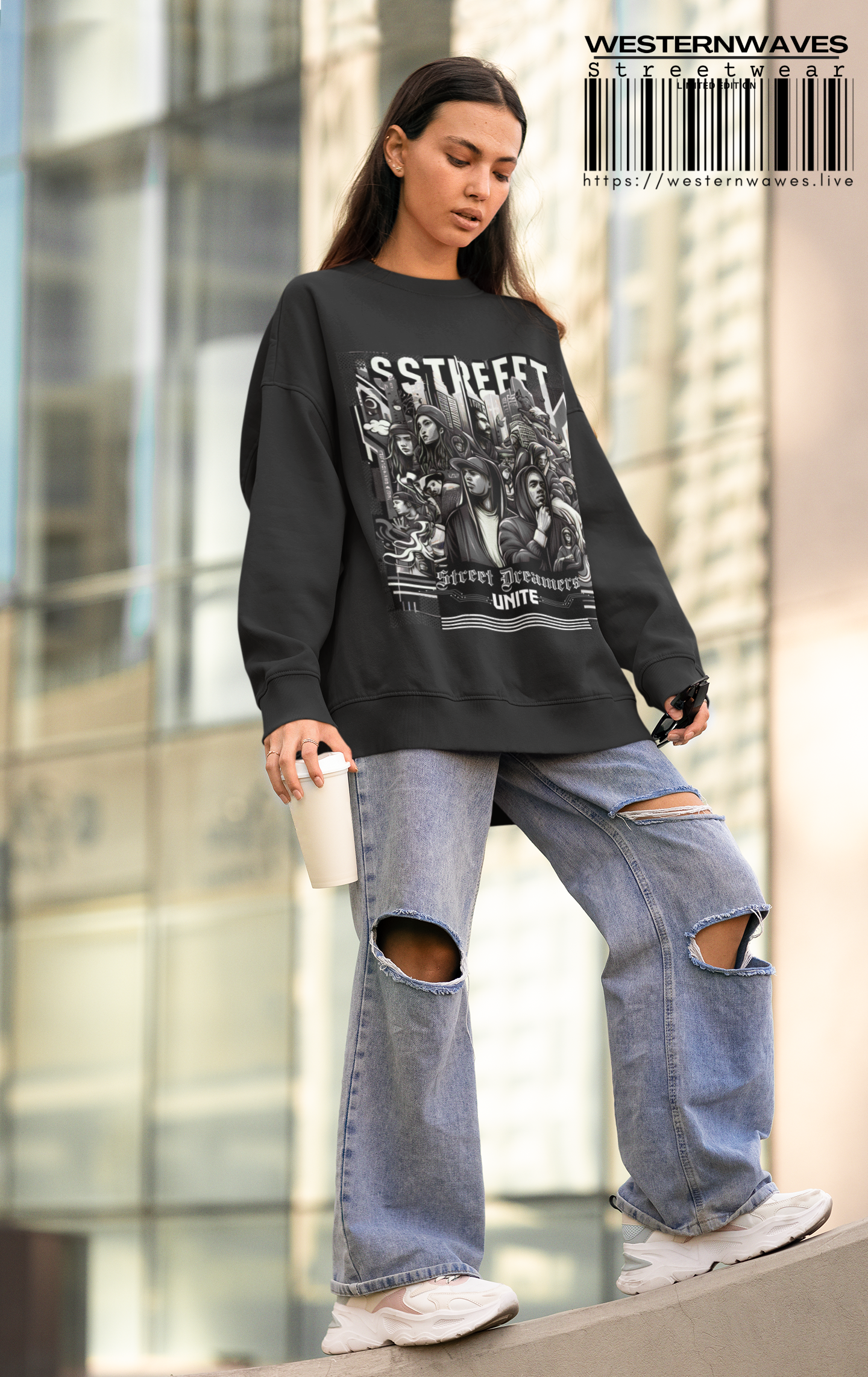 Midweight Softstyle Fleece Crewneck Sweatshirt_ UWD 028_ 06 Aug 2025_ Street Dreamers Unite Sweatshirt