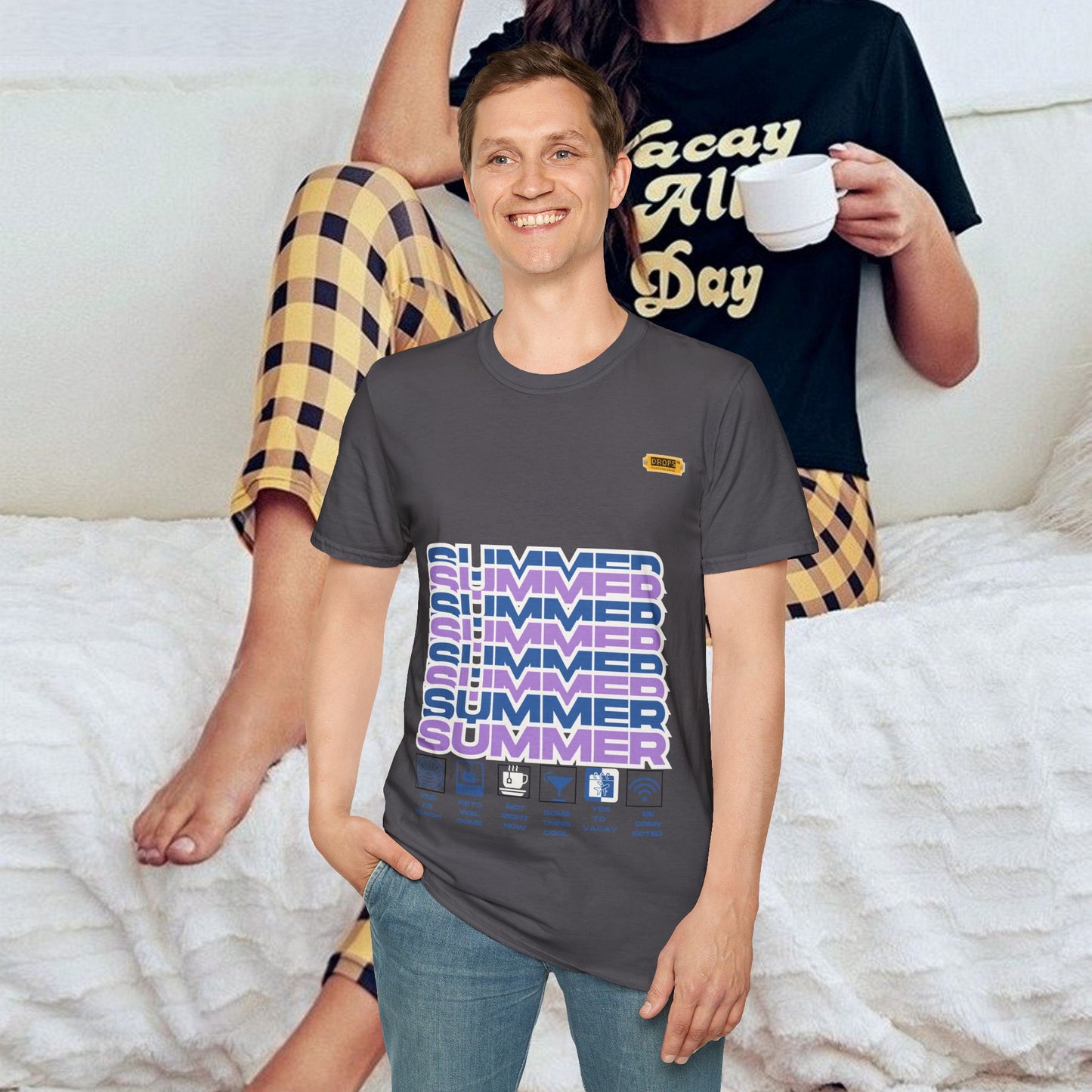 Unisex Softstyle T-Shirt_ N2* Series SPW USSTS FT2WW010_ Redefine Relaxation Limited Edition by WesternWaves: