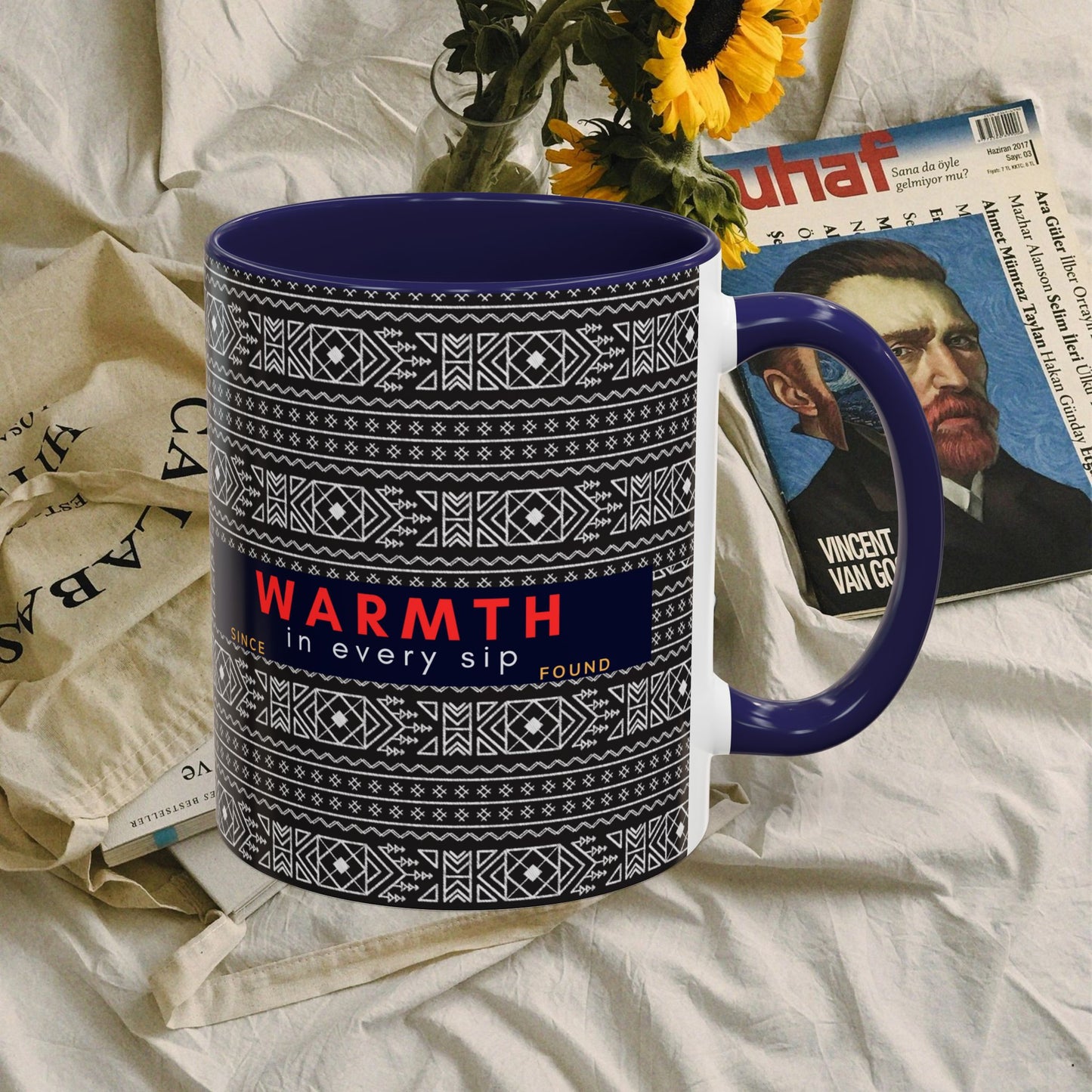 Accent Coffee Mug 11, 15oz_ N2 Series SPW ACM11OZ PT2WW007_ Vibrant Limited Edition Design by WesternWawes: