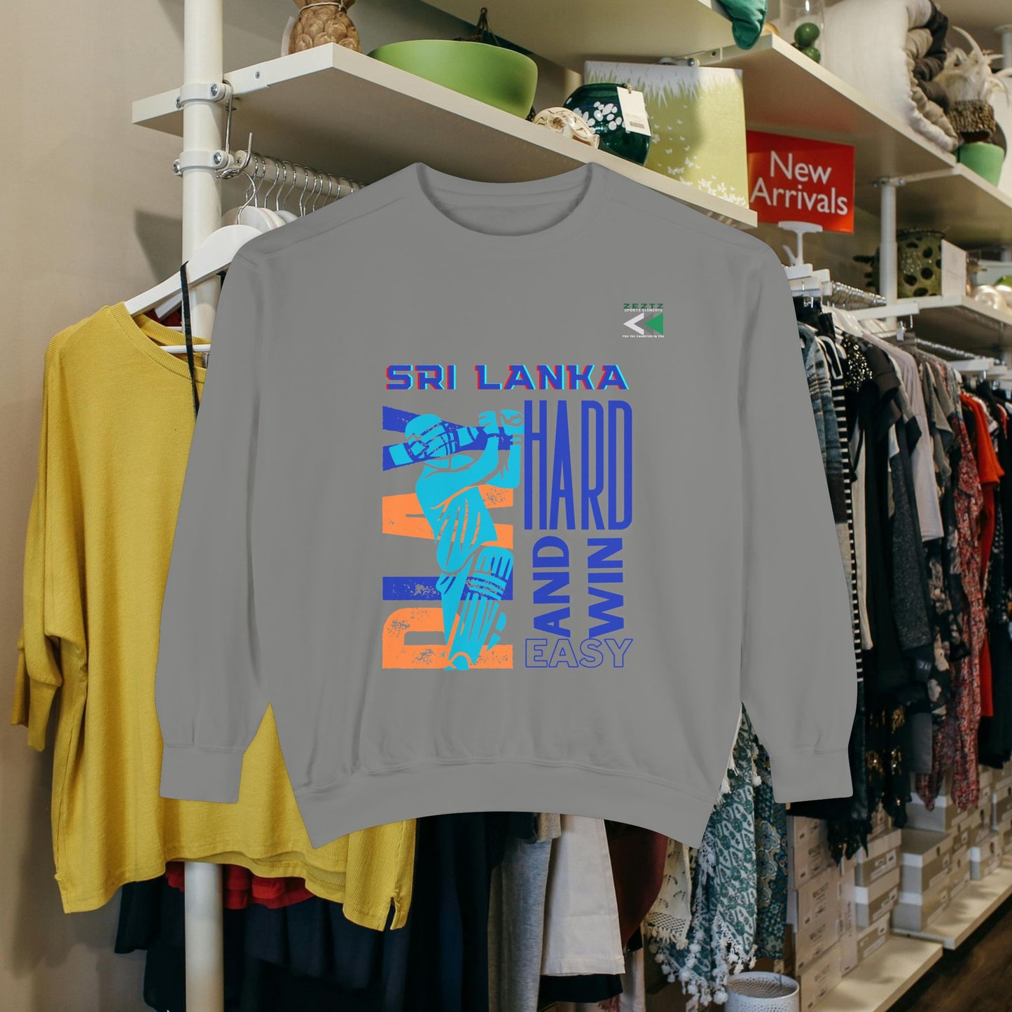 Unisex Garment-Dyed Sweatshirt_ N2 Series USGDSS PT2WW001_ Limited Edition Masterpiece of ‘ZeztZ’ Sports Brand Luxury & Casual Comfort by WesternWaves: