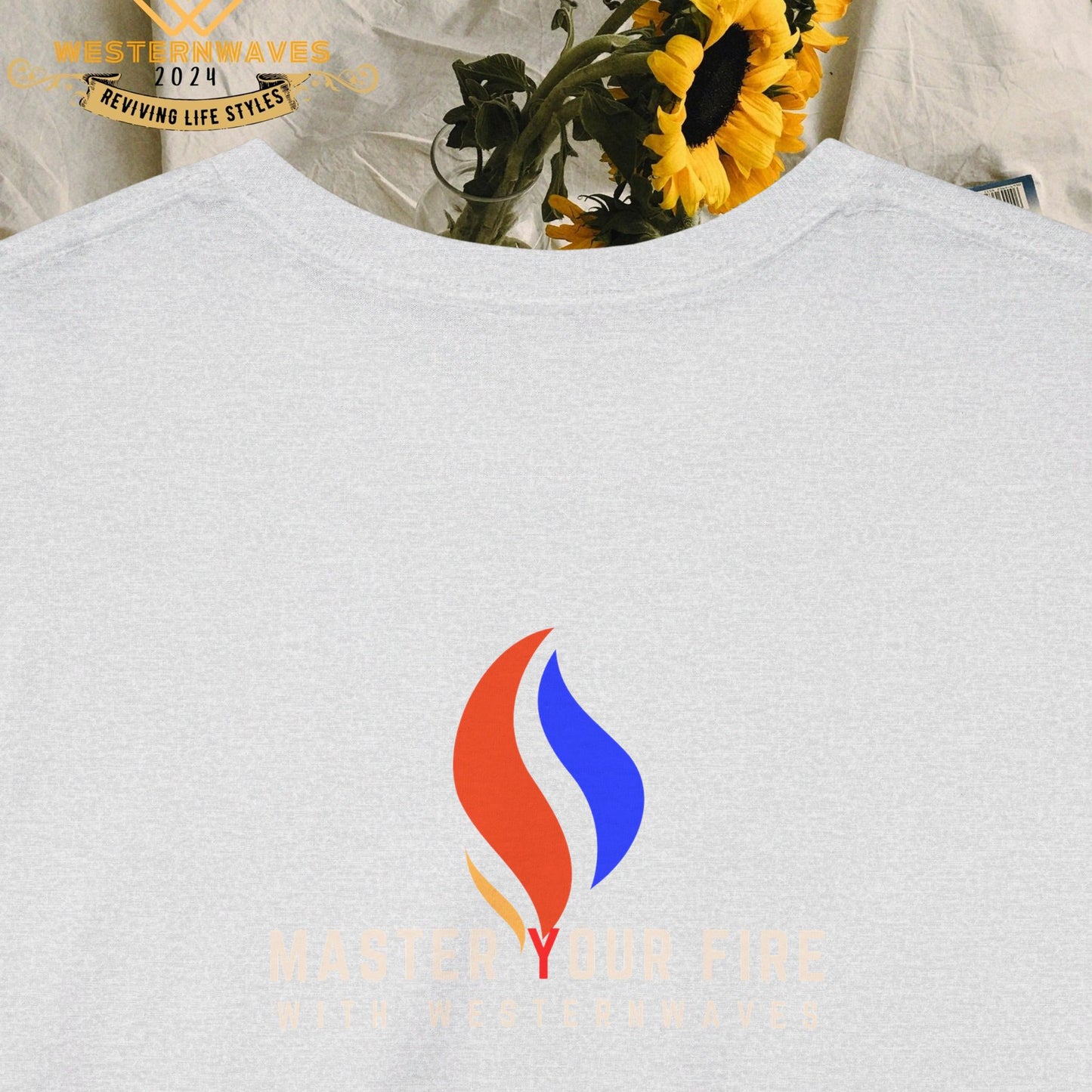 Unisex Heavy Cotton Tee_ Crafted from premium 100% cotton_ N2 Series SPW UHCT PT2WV014_ Limited Edition Epitome of Comfort & Durability by WesternWaves: