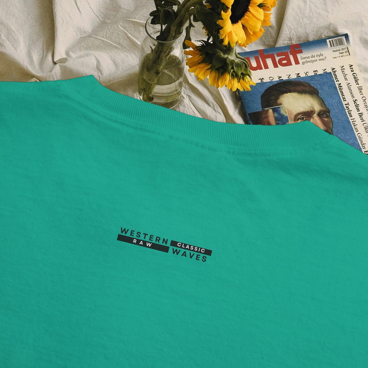 Unisex Garment-Dyed Pocket T-Shirt_ N3+ Series USGDPTS PT2WW001_ Limited Edition Raw Classic by WesternWaves: