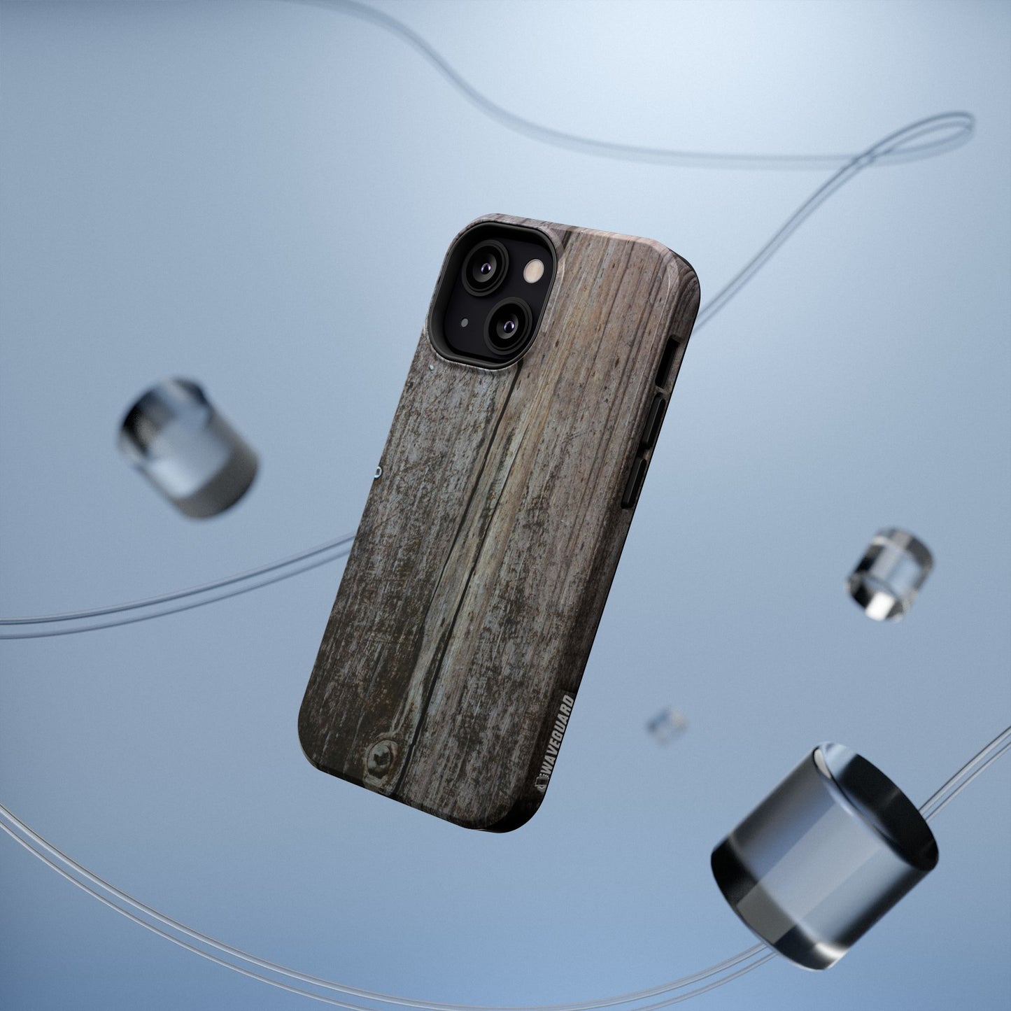 Impact-Resistant Tough Cases_ iPhone Case_ Series N8+ TCPCASE PT2WW006_ Limited Edition  Wooden Grain Phone Case for iPhones by WesternWaves: